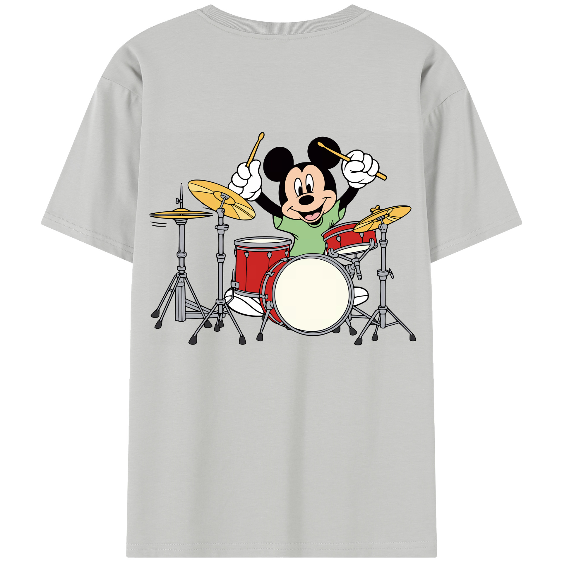 （画像用） ミッキーマウス Mickey Mouse 綿100％半袖Tシャツ（背面プリント）