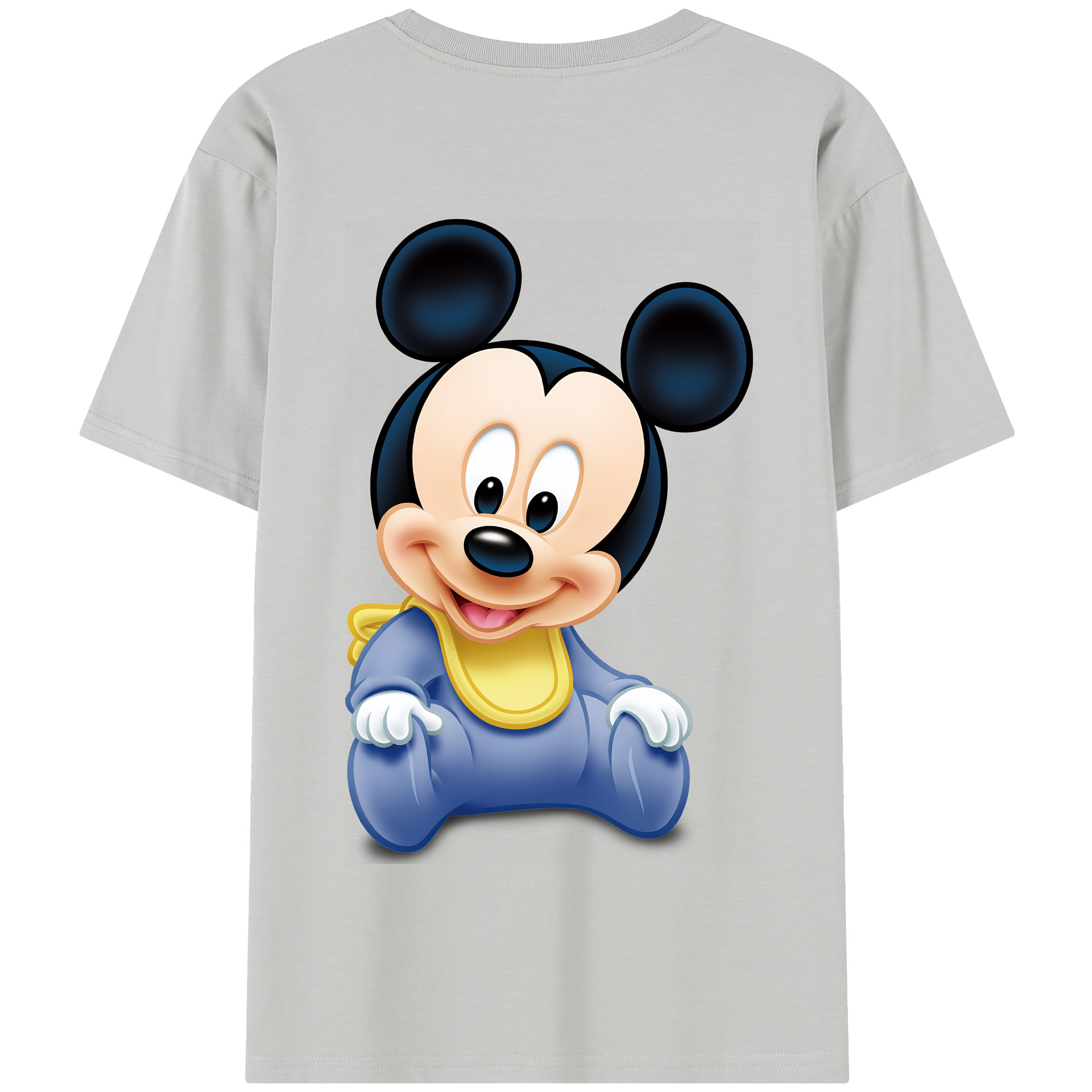 （画像用） ミッキーマウス Mickey Mouse 綿100％半袖Tシャツ（背面プリント）