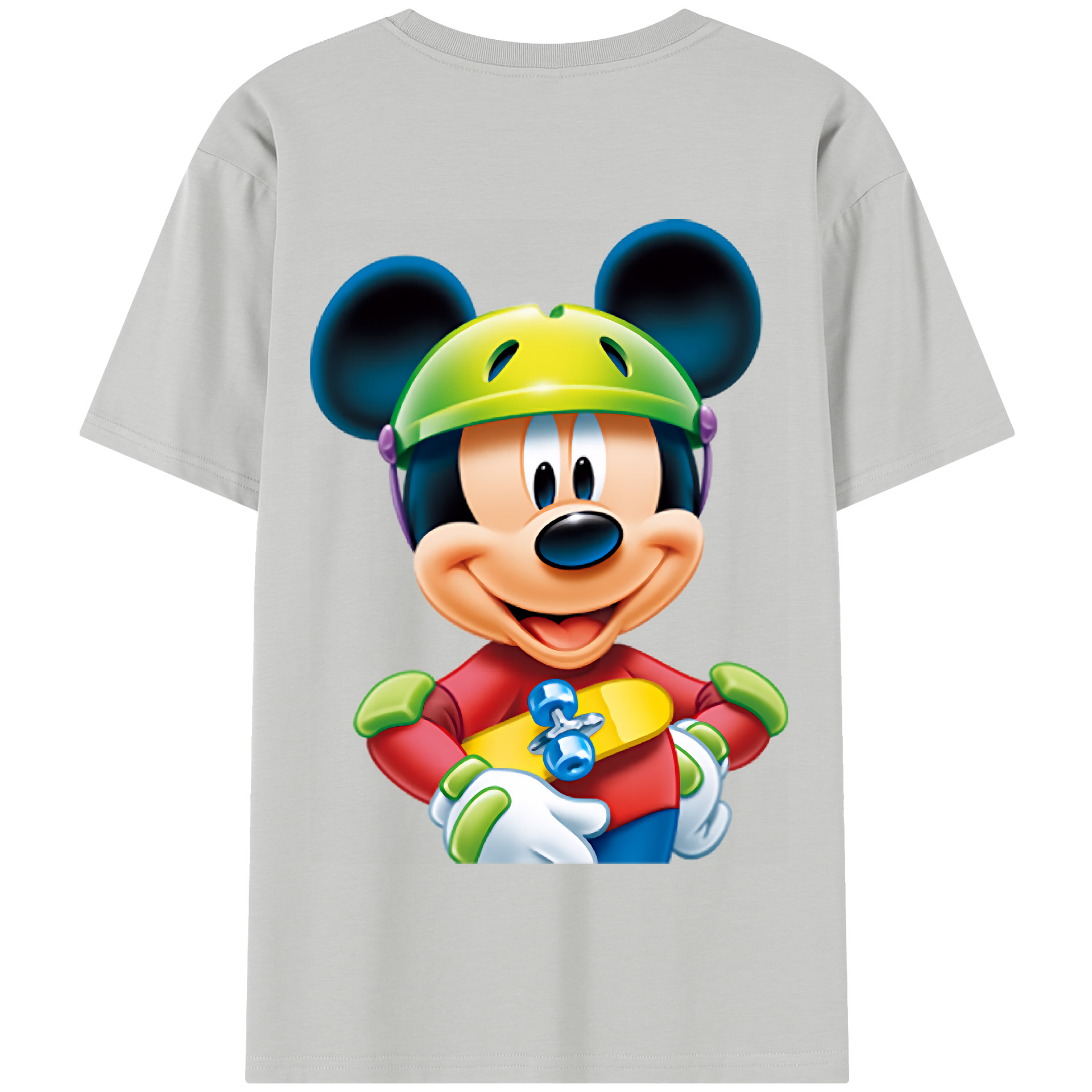 （画像用） ミッキーマウス Mickey Mouse 綿100％半袖Tシャツ（背面プリント）