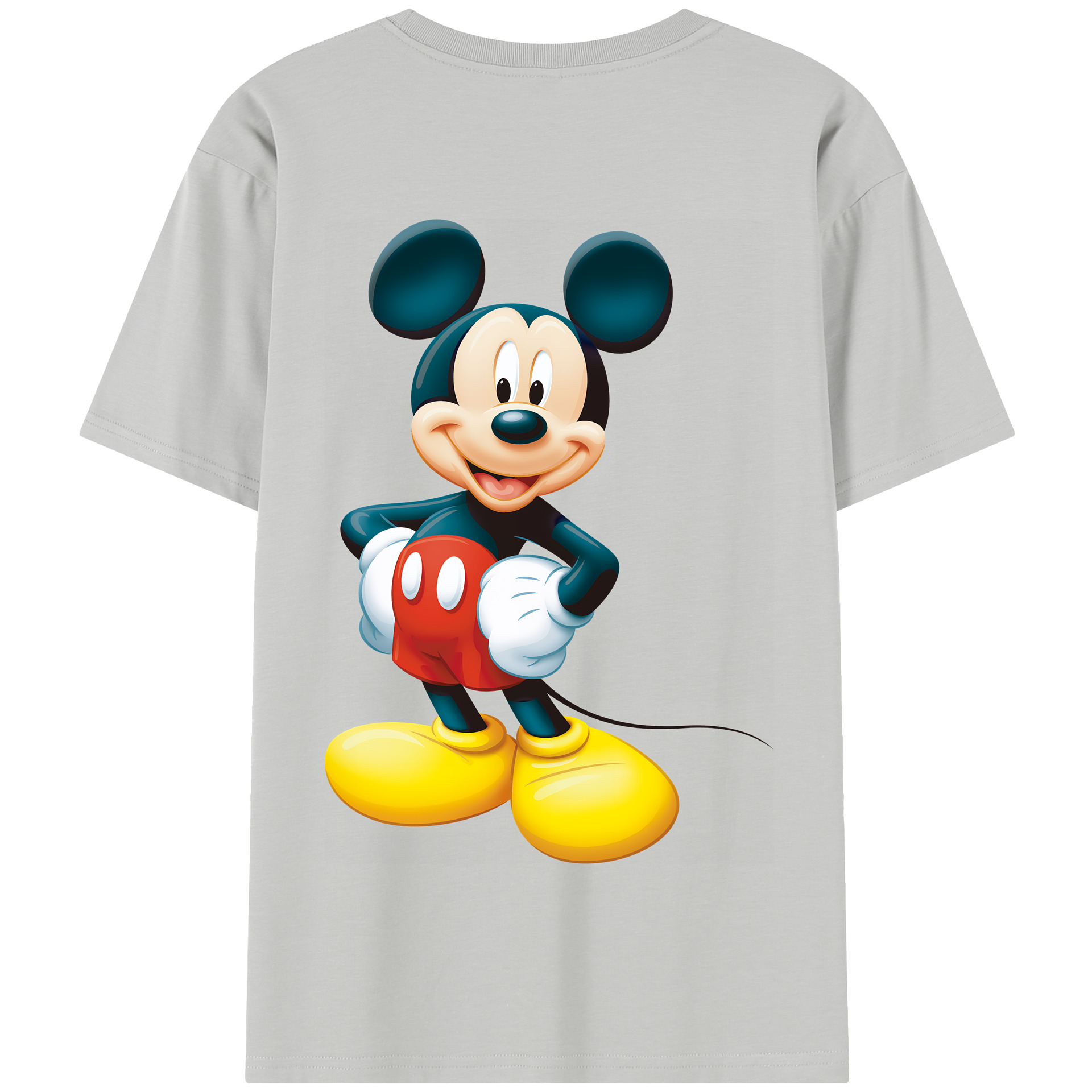 （画像用） ミッキーマウス Mickey Mouse 綿100％半袖Tシャツ（背面プリント）