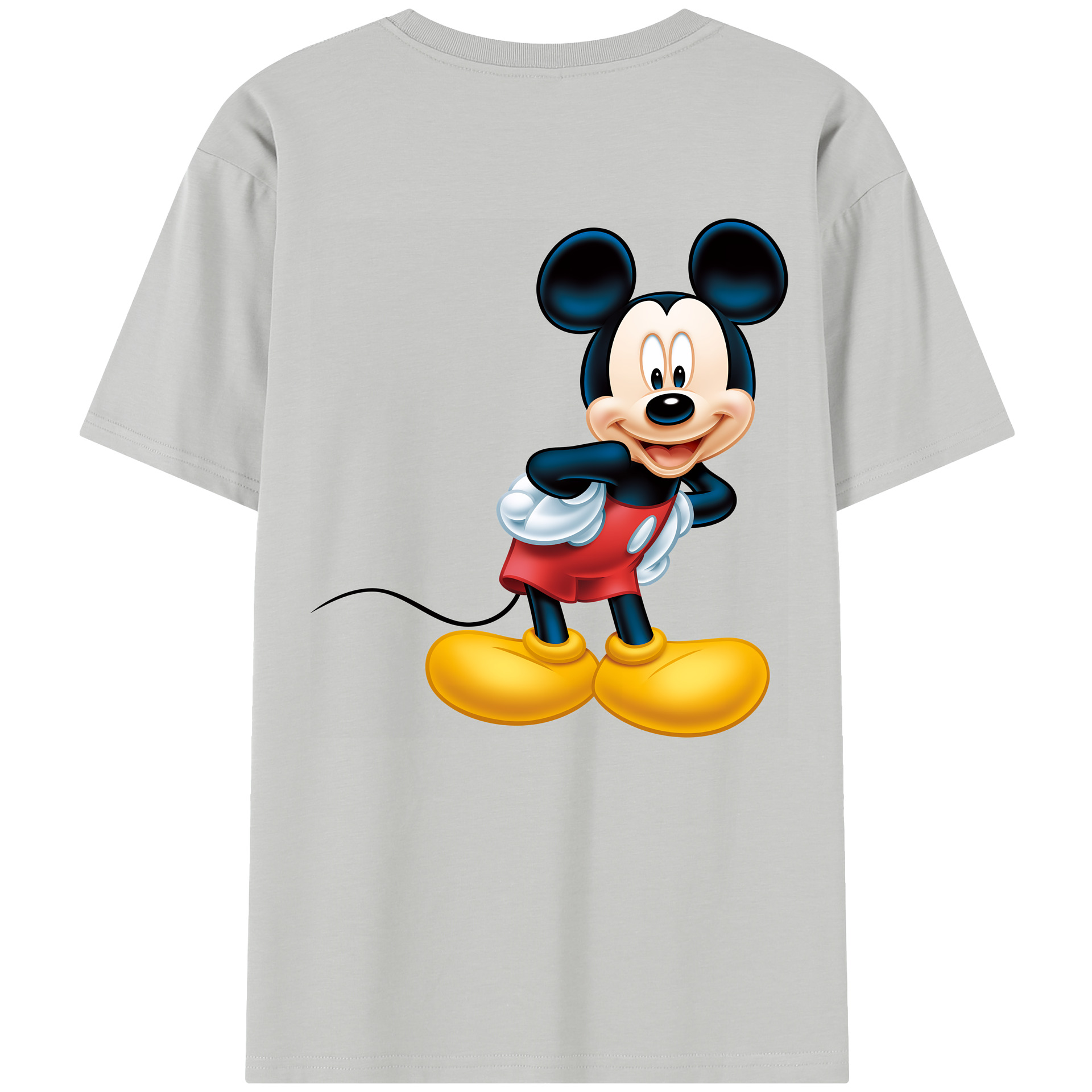 （画像用） ミッキーマウス Mickey Mouse 綿100％半袖Tシャツ（背面プリント）