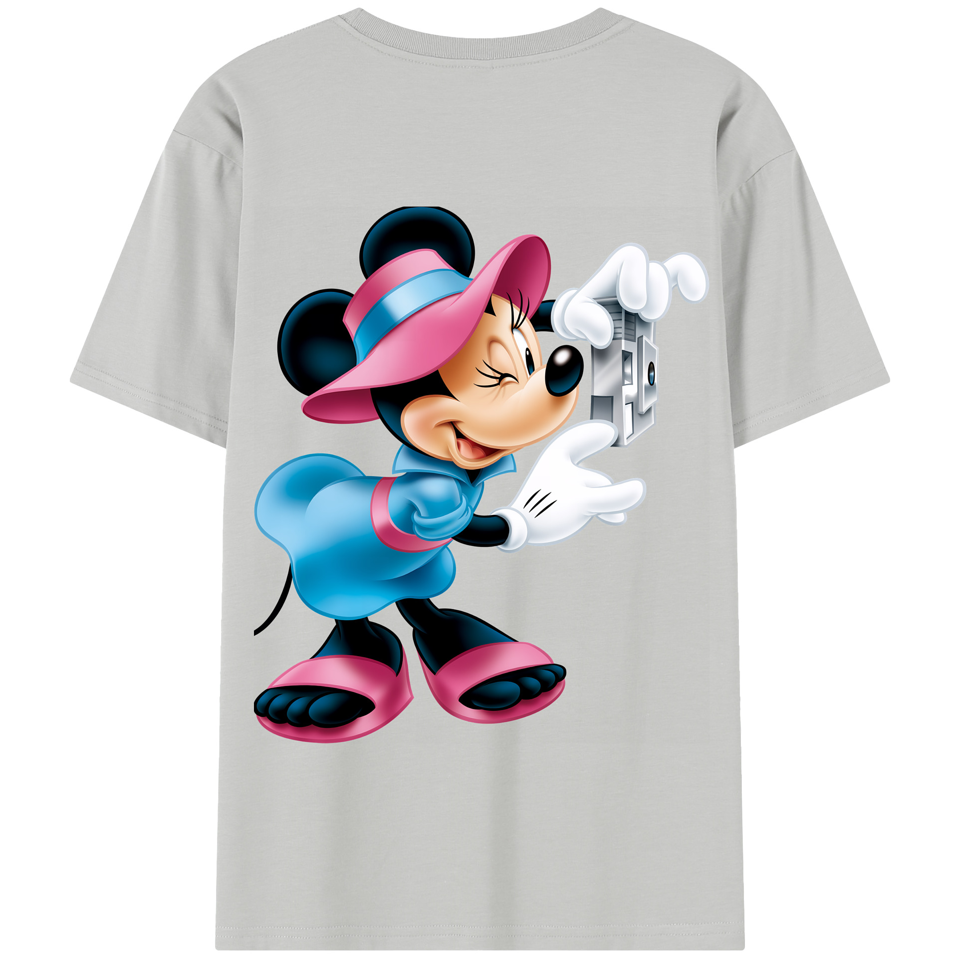 （画像用） ミッキーマウス Mickey Mouse 綿100％半袖Tシャツ（背面プリント）