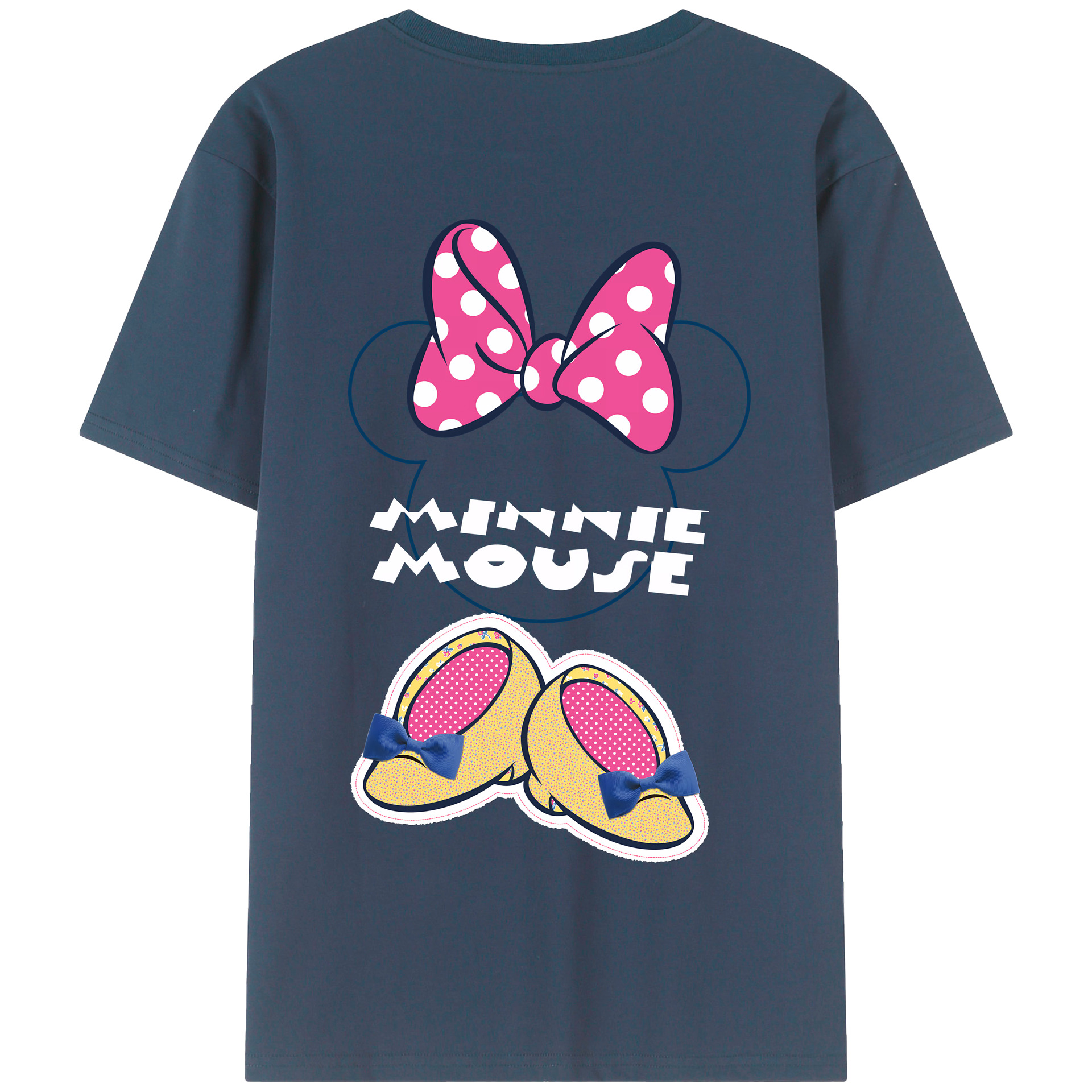 （画像用） ミッキーマウス Mickey Mouse 綿100％半袖Tシャツ（背面プリント）