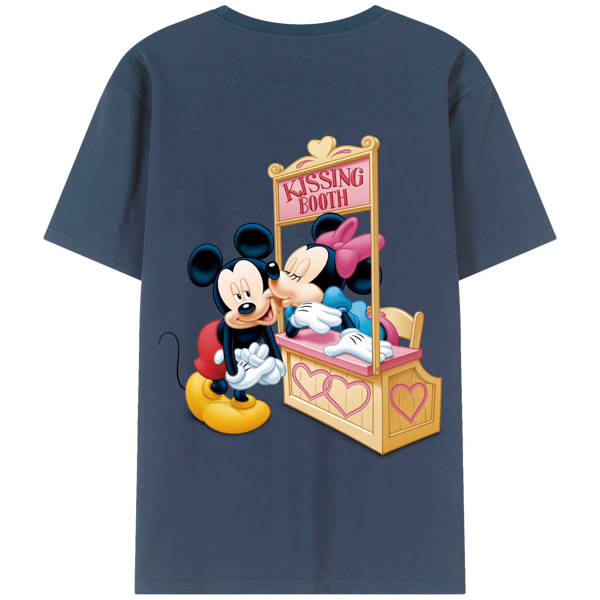 （画像用） ミッキーマウス Mickey Mouse 綿100％半袖Tシャツ（背面プリント）