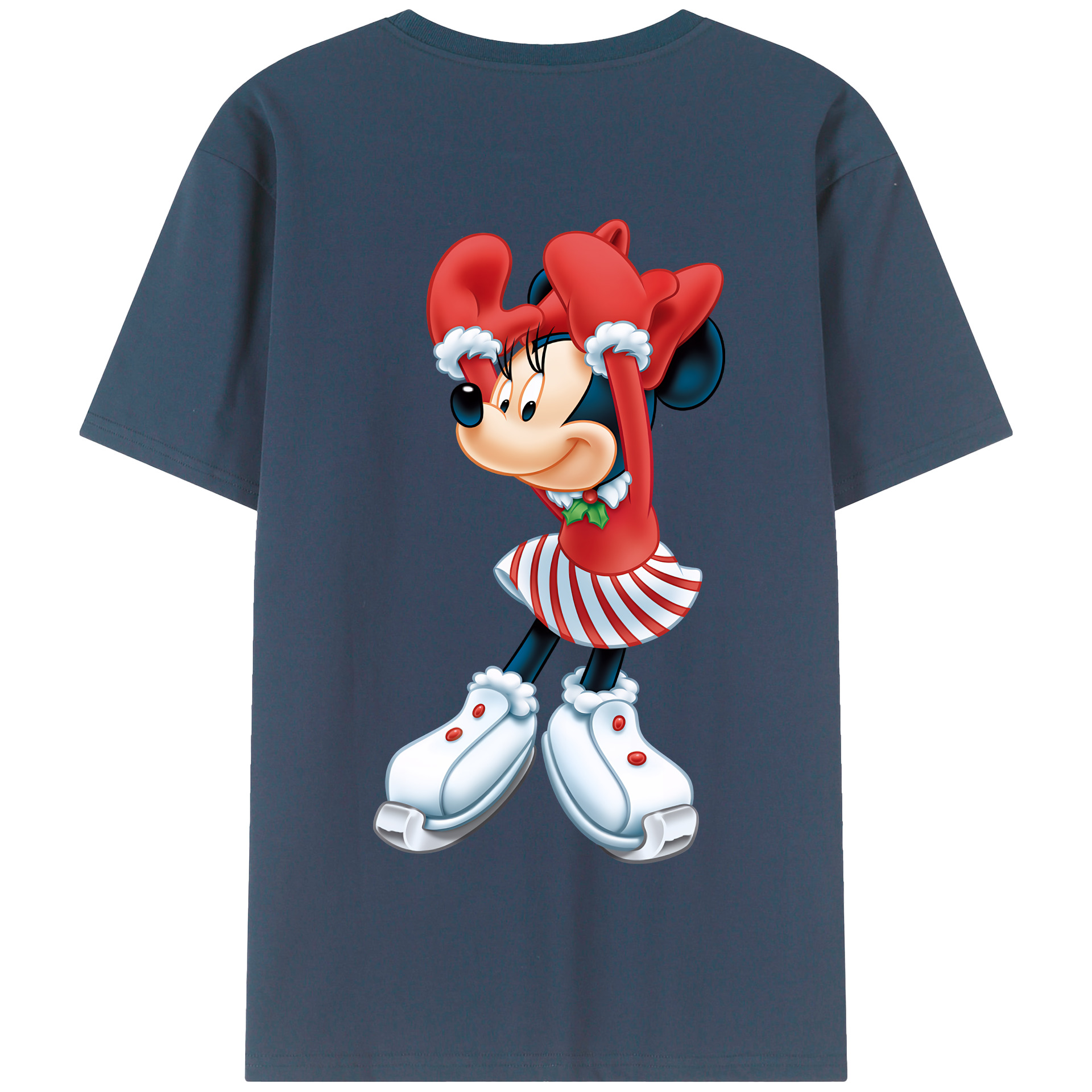 （画像用） ミッキーマウス Mickey Mouse 綿100％半袖Tシャツ（背面プリント）