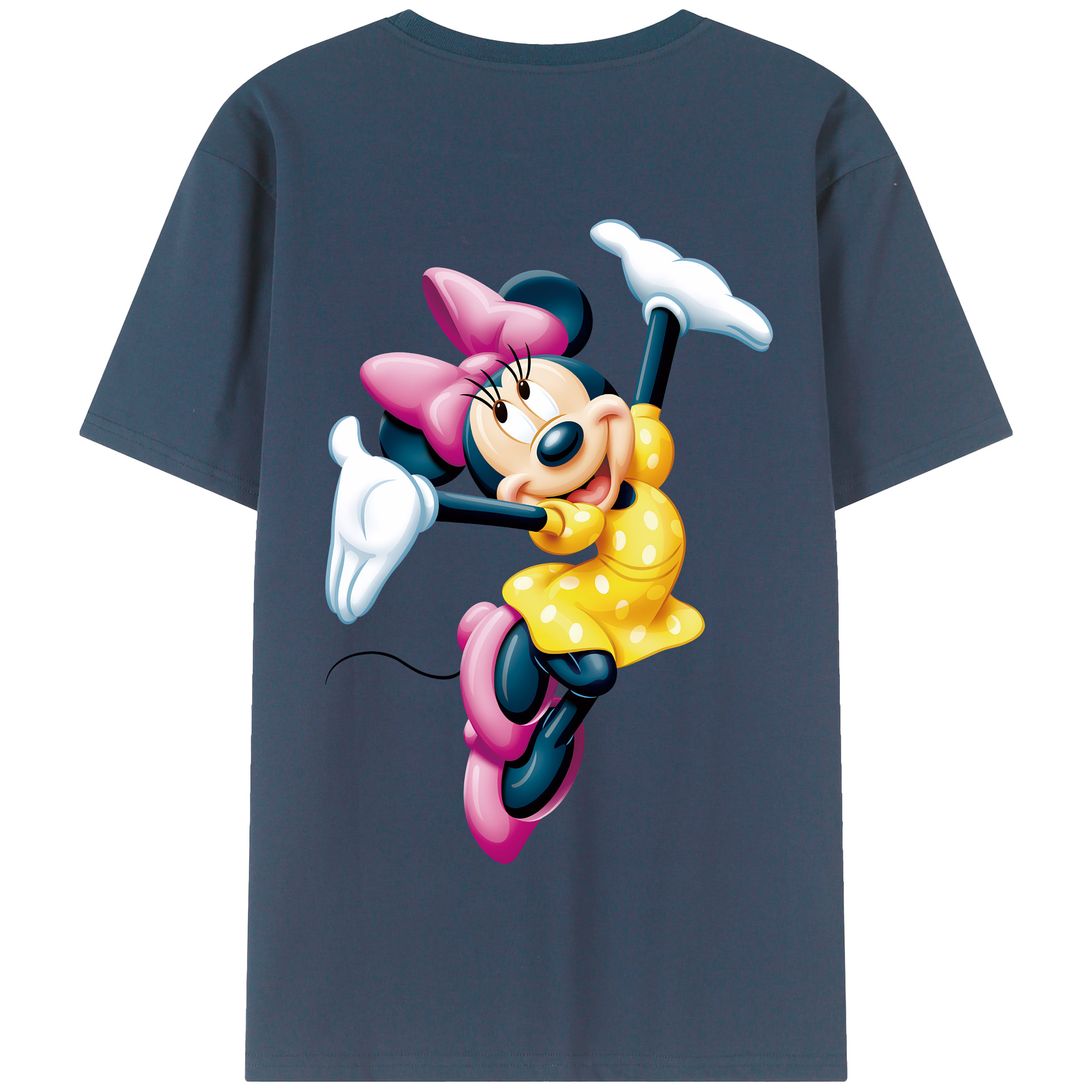 （画像用） ミッキーマウス Mickey Mouse 綿100％半袖Tシャツ（背面プリント）