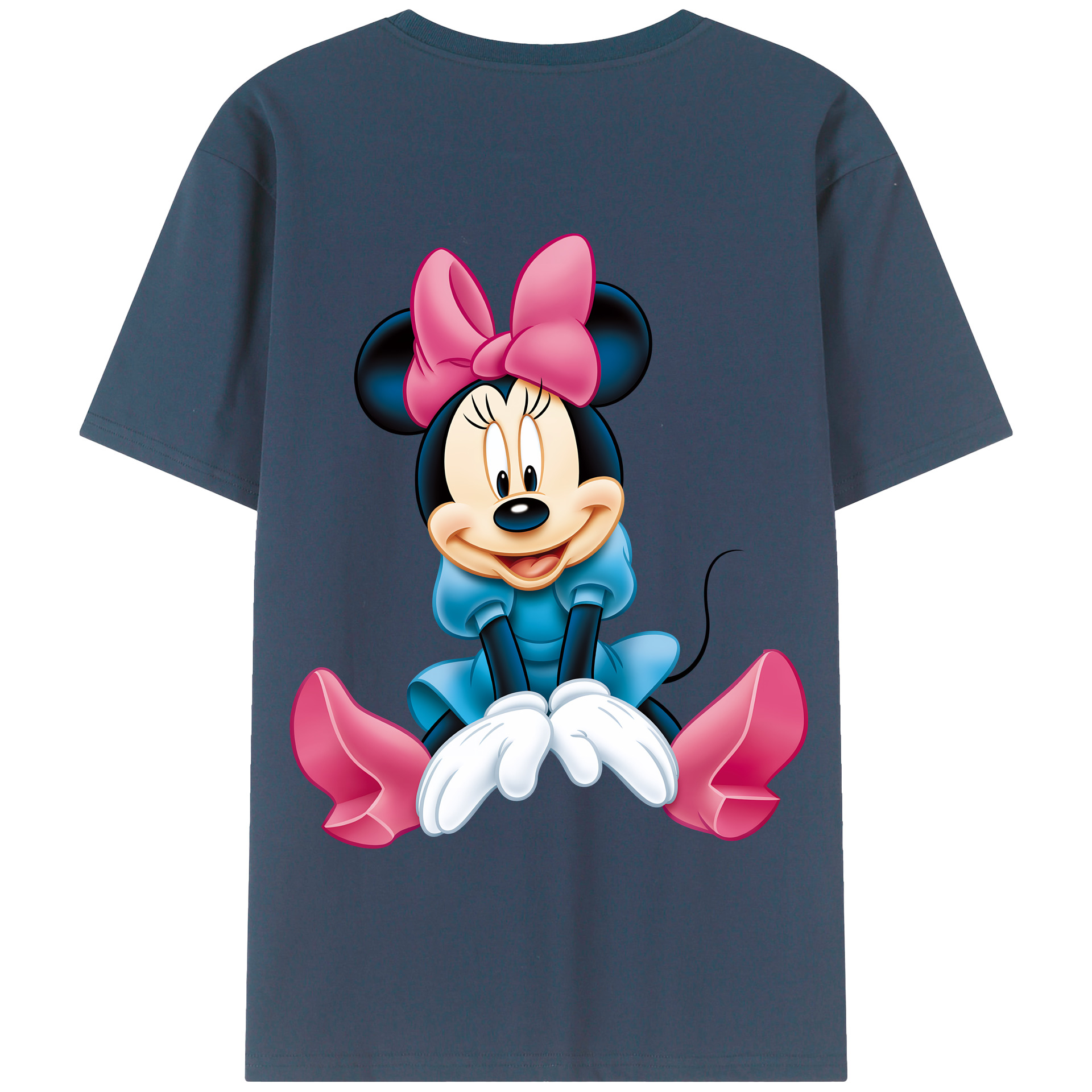 （画像用） ミッキーマウス Mickey Mouse 綿100％半袖Tシャツ（背面プリント）