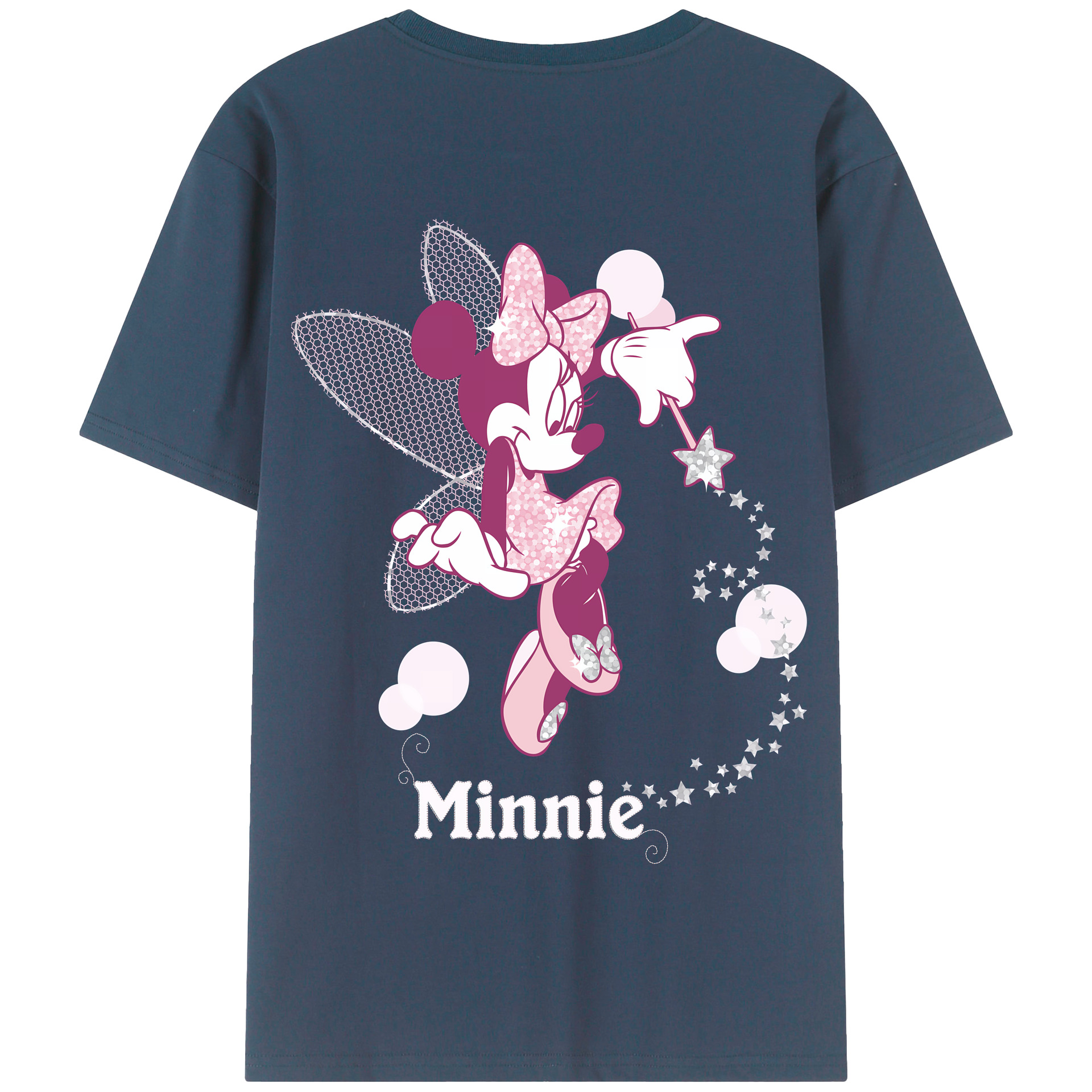 （画像用） ミッキーマウス Mickey Mouse 綿100％半袖Tシャツ（背面プリント）