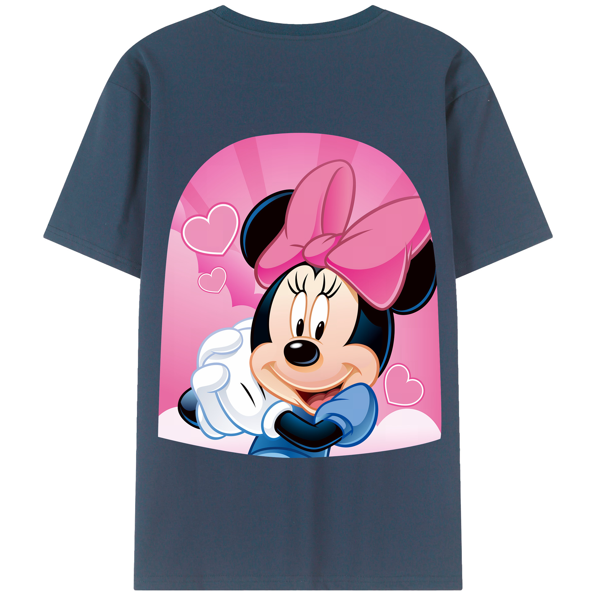 （画像用） ミッキーマウス Mickey Mouse 綿100％半袖Tシャツ（背面プリント）