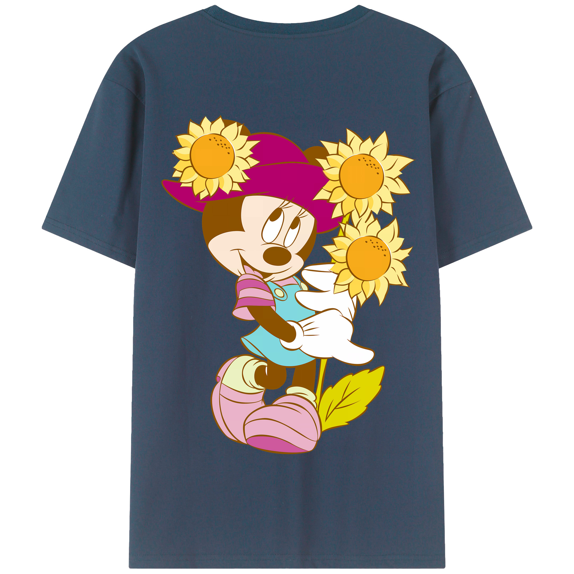 （画像用） ミッキーマウス Mickey Mouse 綿100％半袖Tシャツ（背面プリント）