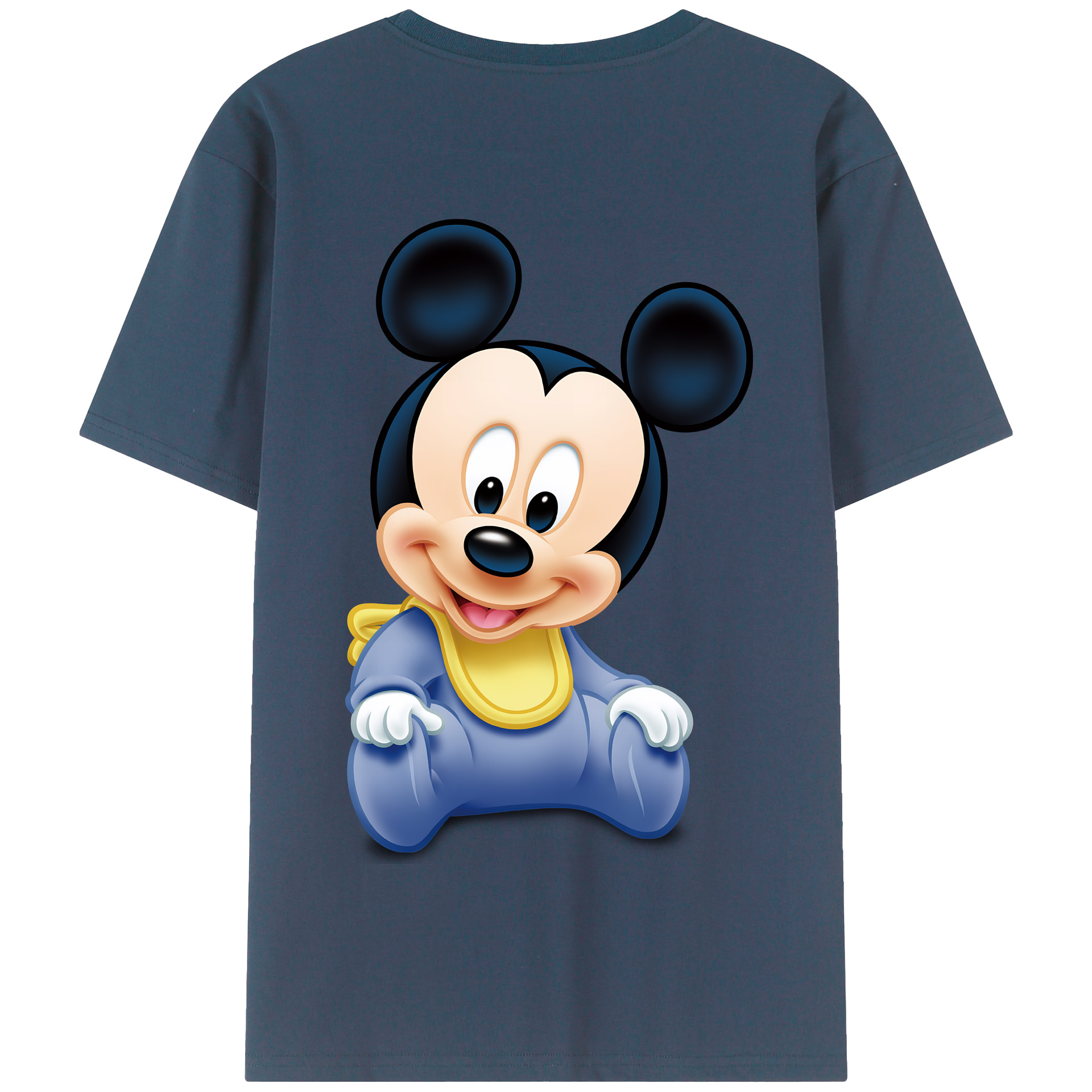 （画像用） ミッキーマウス Mickey Mouse 綿100％半袖Tシャツ（背面プリント）