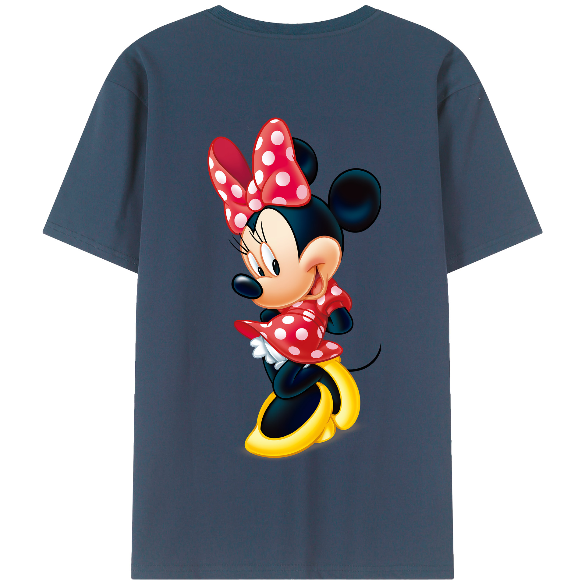 （画像用） ミッキーマウス Mickey Mouse 綿100％半袖Tシャツ（背面プリント）