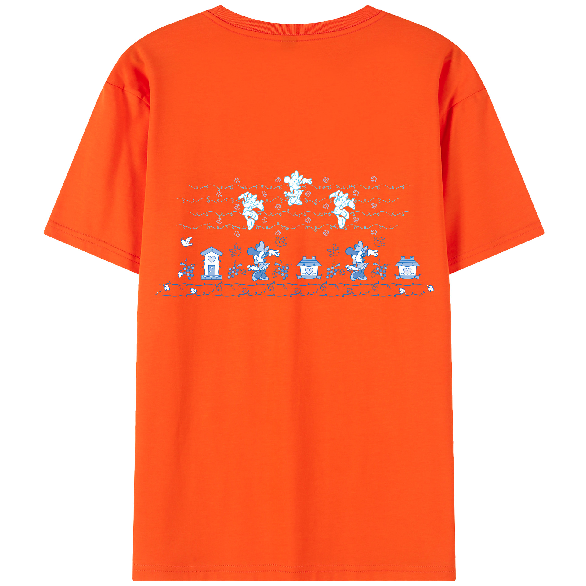 （画像用） ミッキーマウス Mickey Mouse 綿100％半袖Tシャツ（背面プリント）