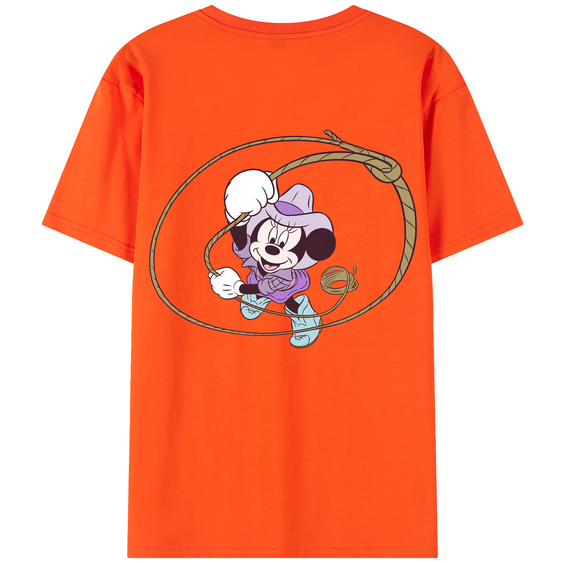 （画像用） ミッキーマウス Mickey Mouse 綿100％半袖Tシャツ（背面プリント）