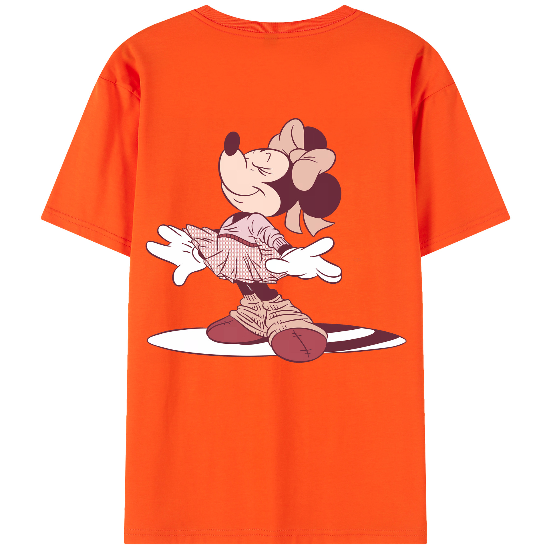 （画像用） ミッキーマウス Mickey Mouse 綿100％半袖Tシャツ（背面プリント）