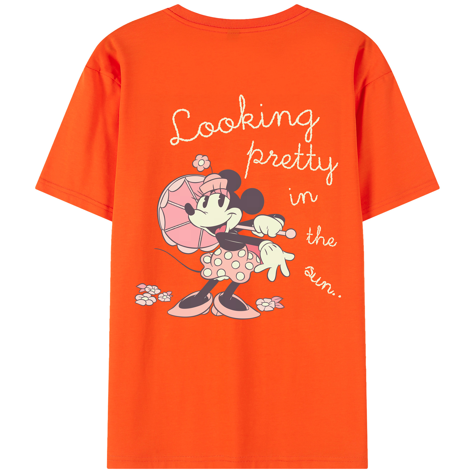 （画像用） ミッキーマウス Mickey Mouse 綿100％半袖Tシャツ（背面プリント）
