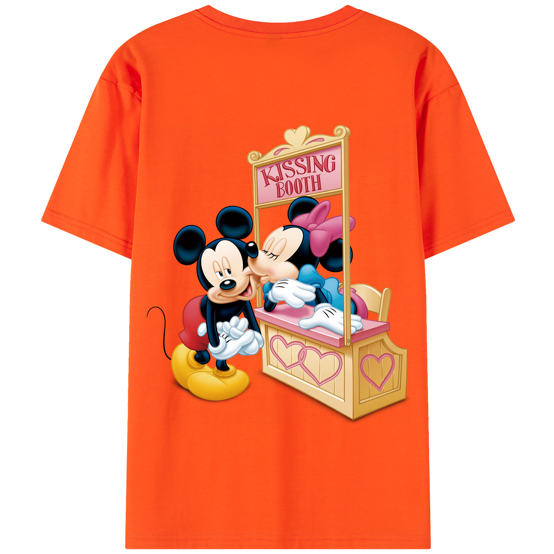 （画像用） ミッキーマウス Mickey Mouse 綿100％半袖Tシャツ（背面プリント）