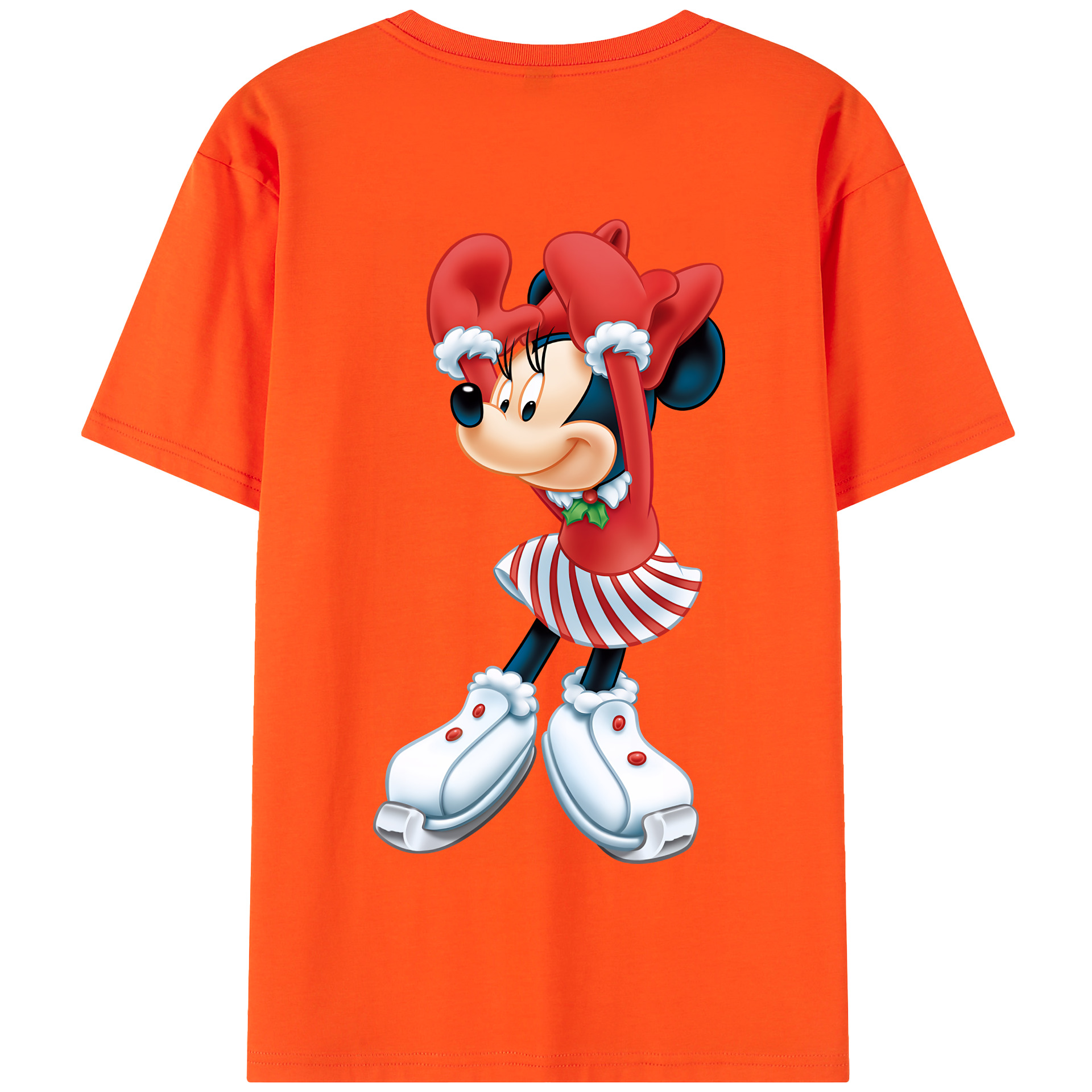 （画像用） ミッキーマウス Mickey Mouse 綿100％半袖Tシャツ（背面プリント）