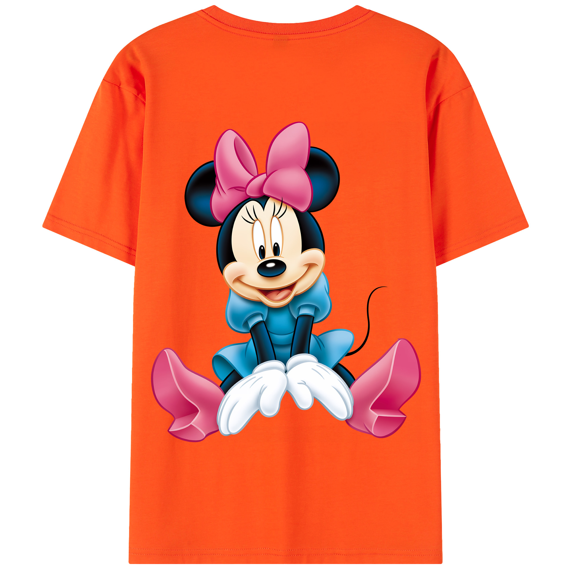 （画像用） ミッキーマウス Mickey Mouse 綿100％半袖Tシャツ（背面プリント）