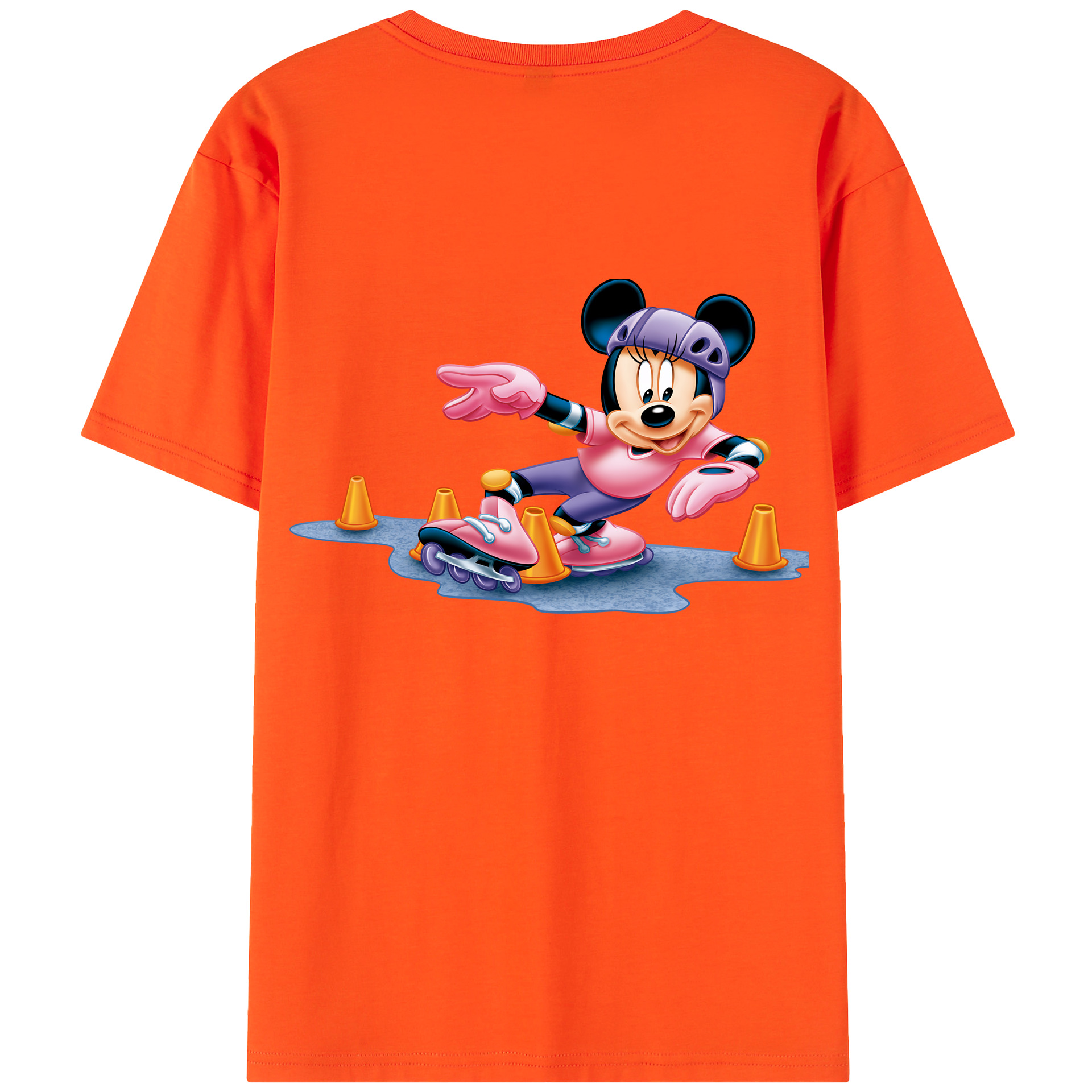 （画像用） ミッキーマウス Mickey Mouse 綿100％半袖Tシャツ（背面プリント）
