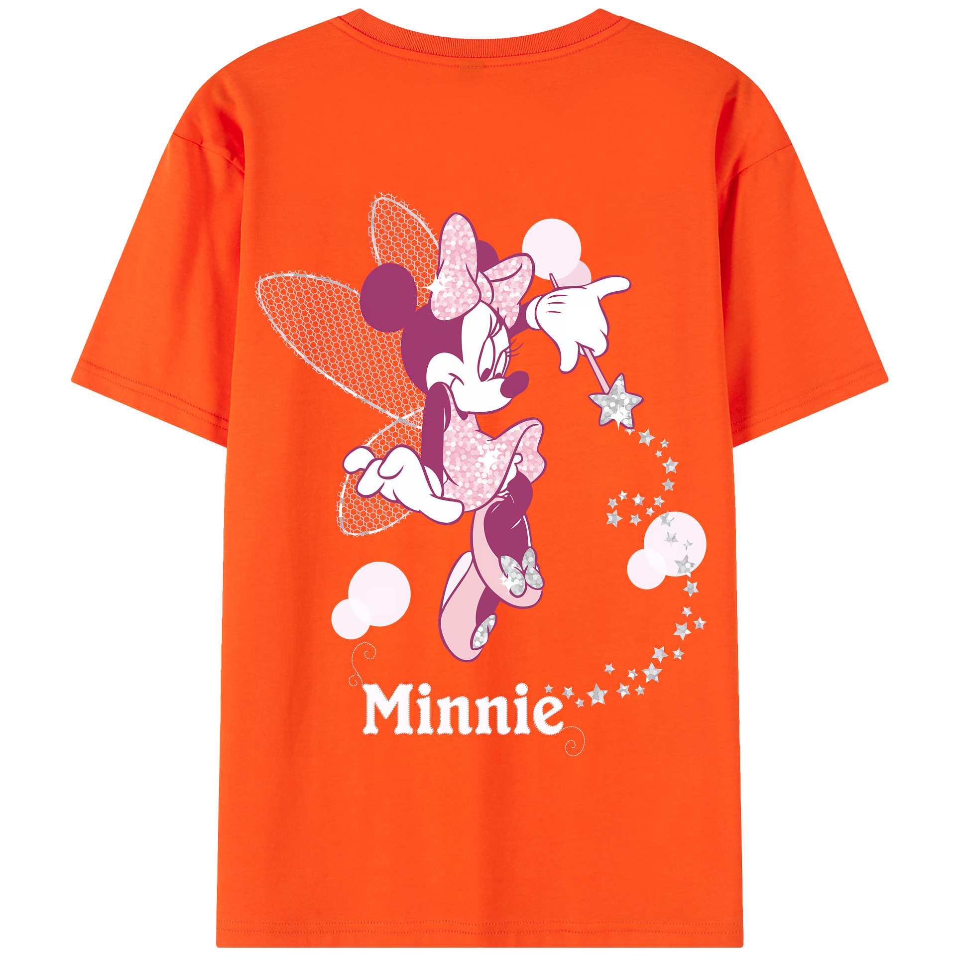 （画像用） ミッキーマウス Mickey Mouse 綿100％半袖Tシャツ（背面プリント）
