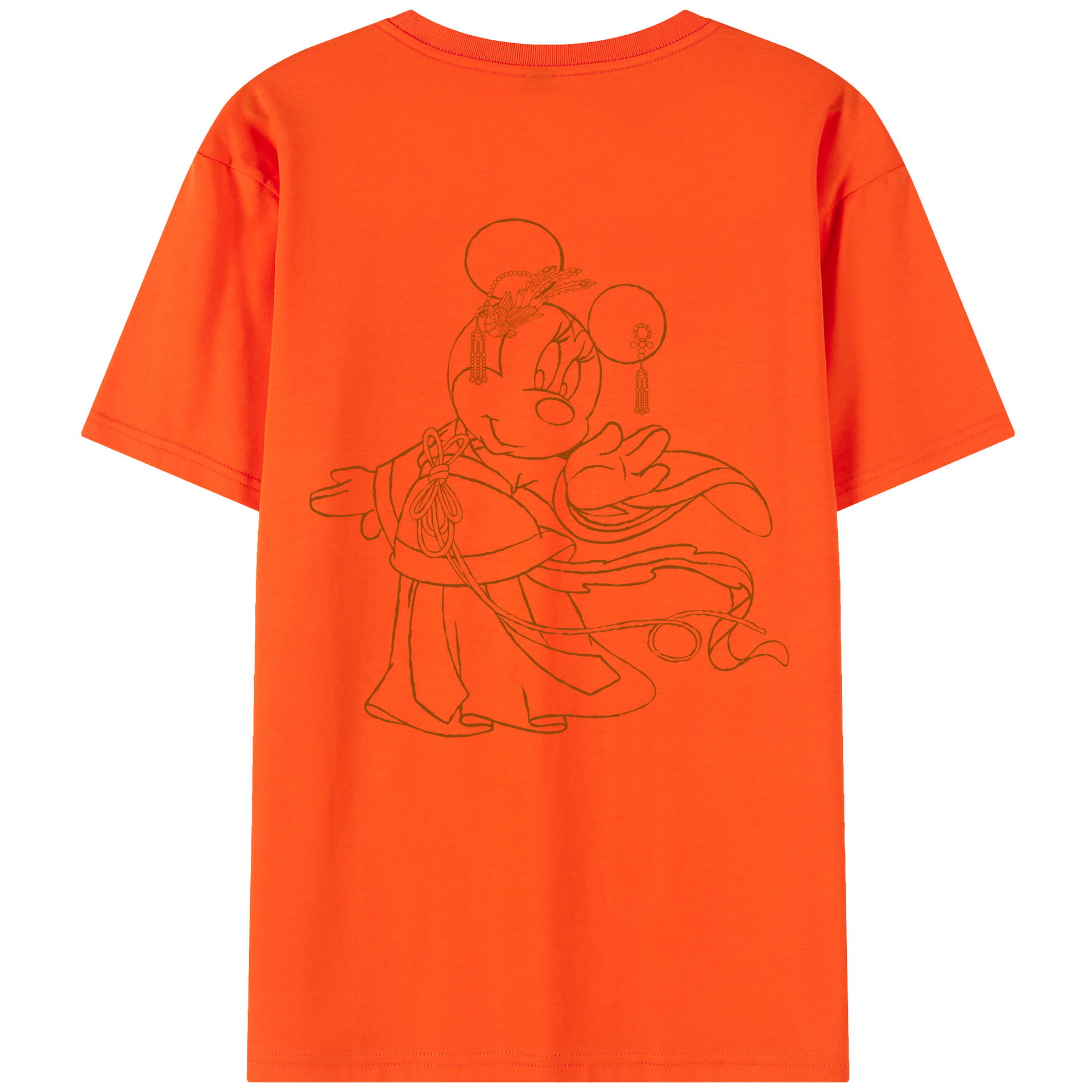 （画像用） ミッキーマウス Mickey Mouse 綿100％半袖Tシャツ（背面プリント）