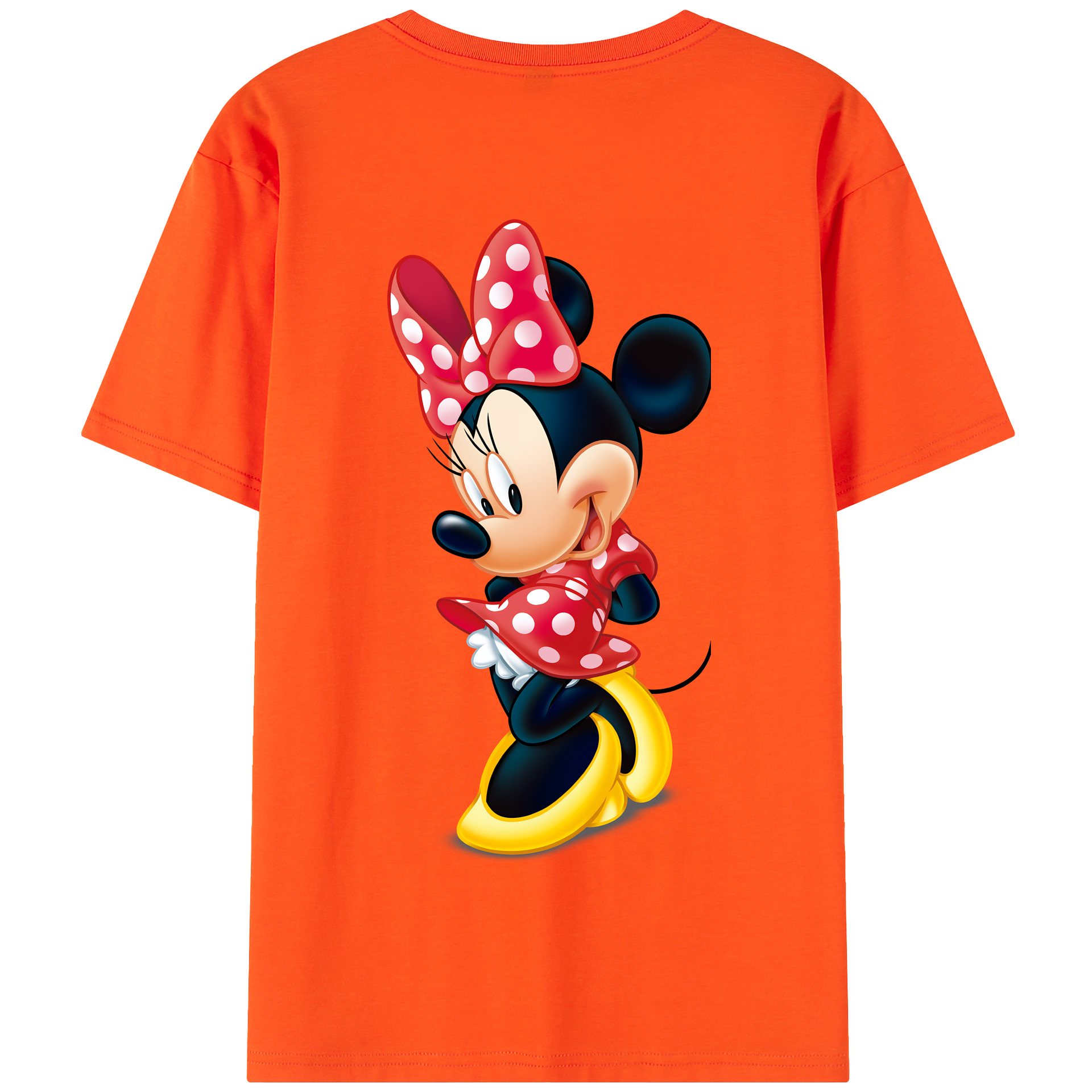 （画像用） ミッキーマウス Mickey Mouse 綿100％半袖Tシャツ（背面プリント）