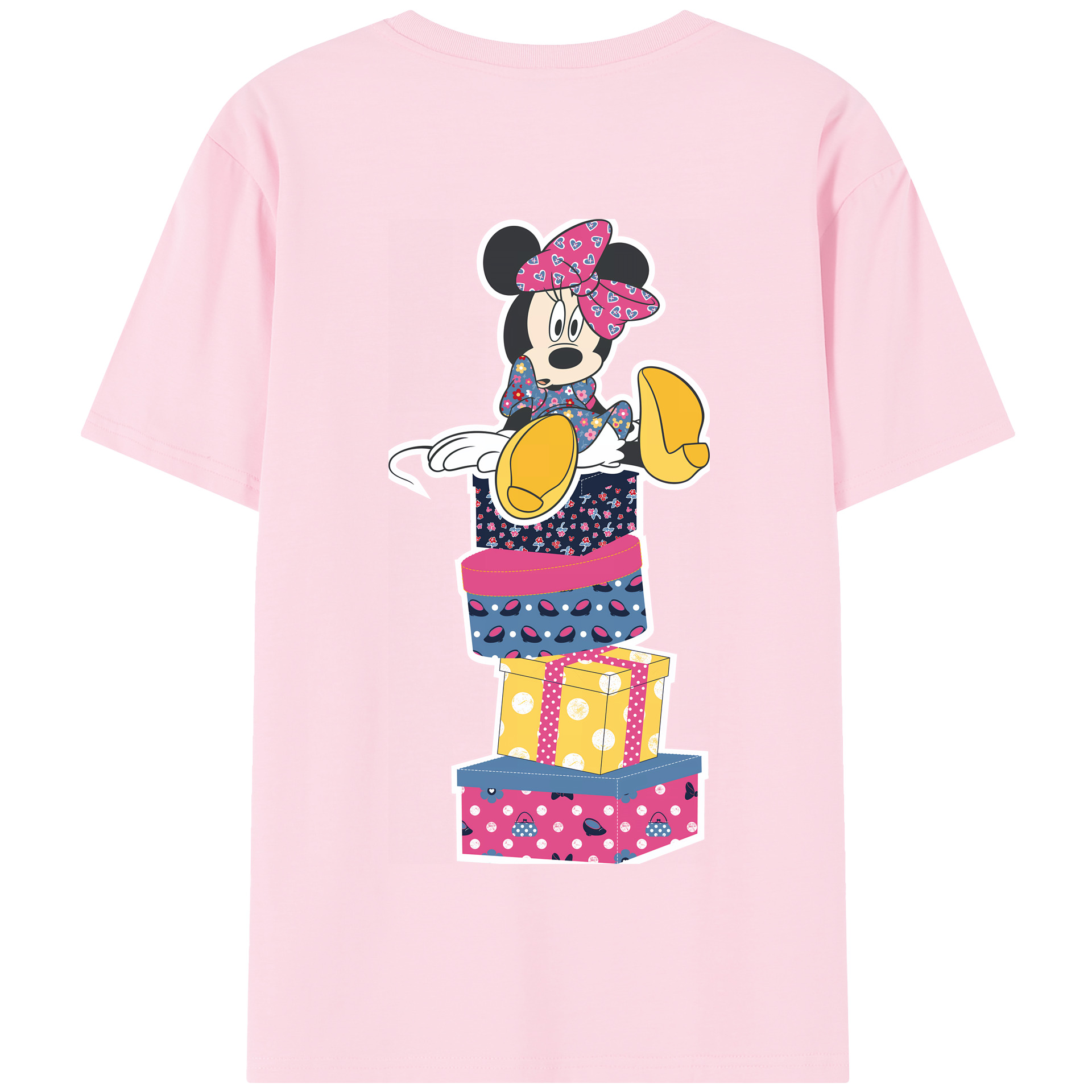（画像用） ミッキーマウス Mickey Mouse 綿100％半袖Tシャツ（背面プリント）