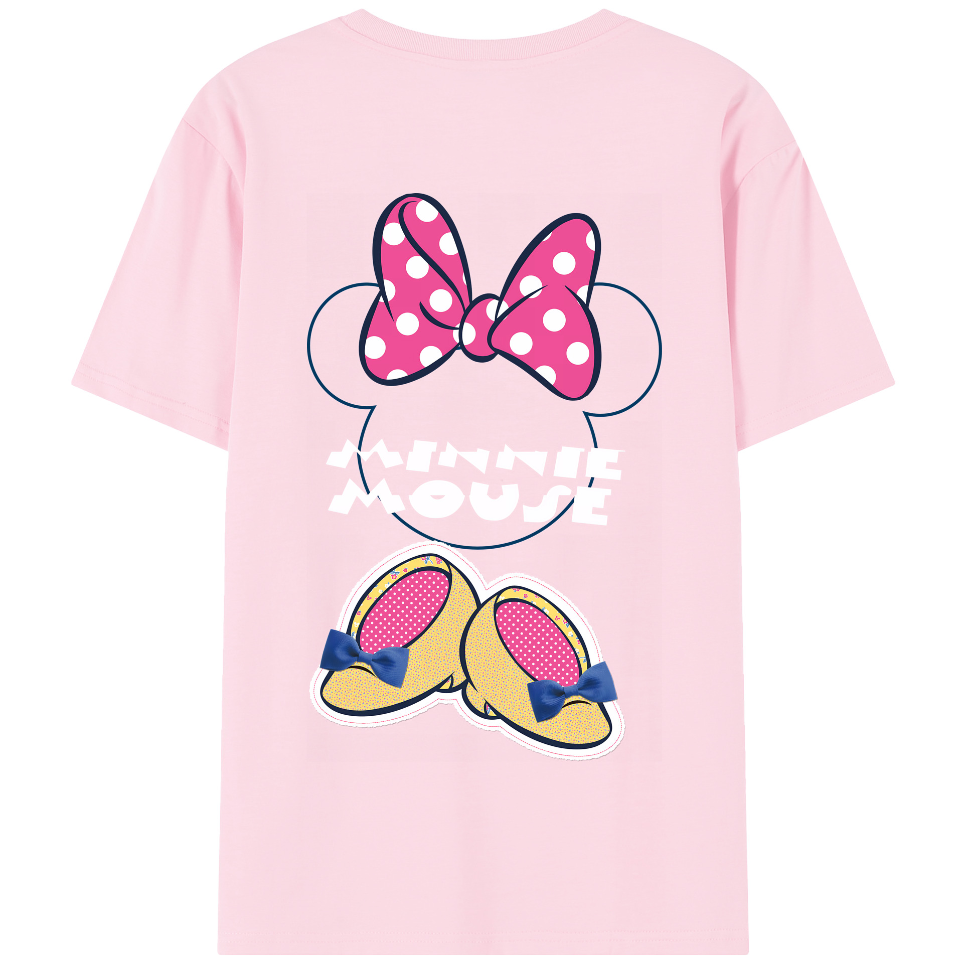 （画像用） ミッキーマウス Mickey Mouse 綿100％半袖Tシャツ（背面プリント）
