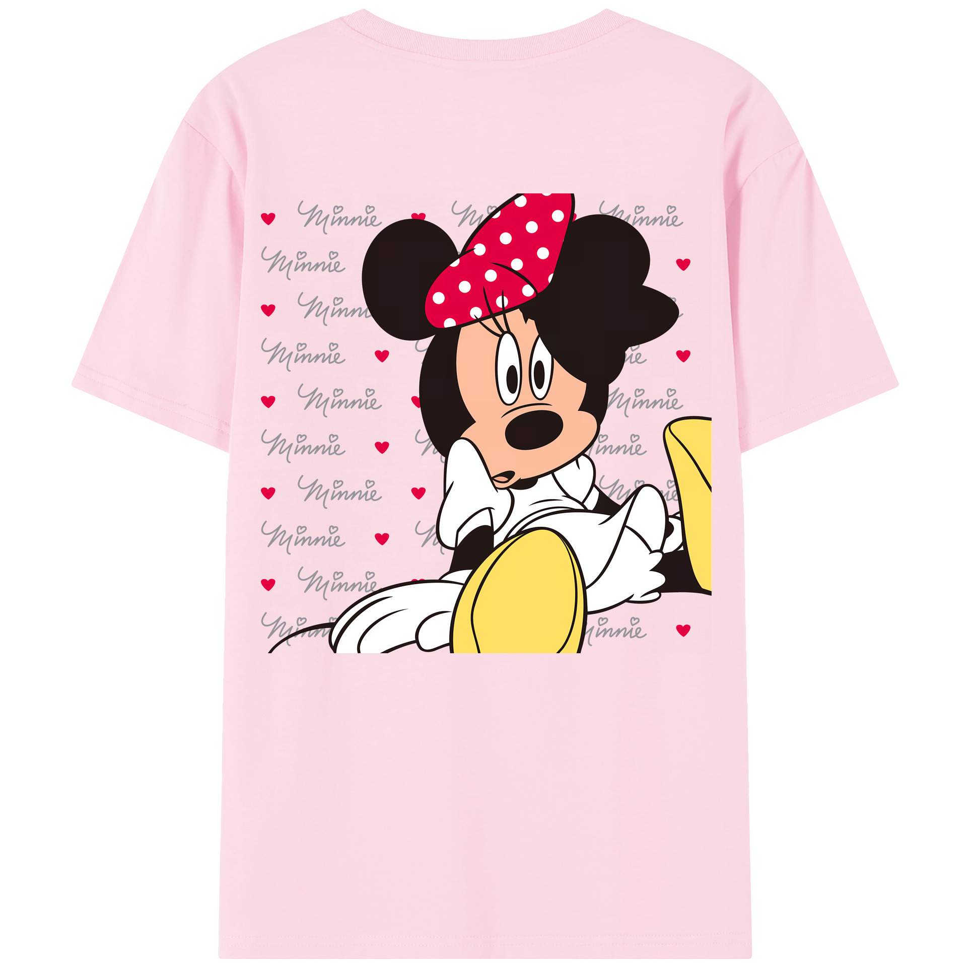 （画像用） ミッキーマウス Mickey Mouse 綿100％半袖Tシャツ（背面プリント）