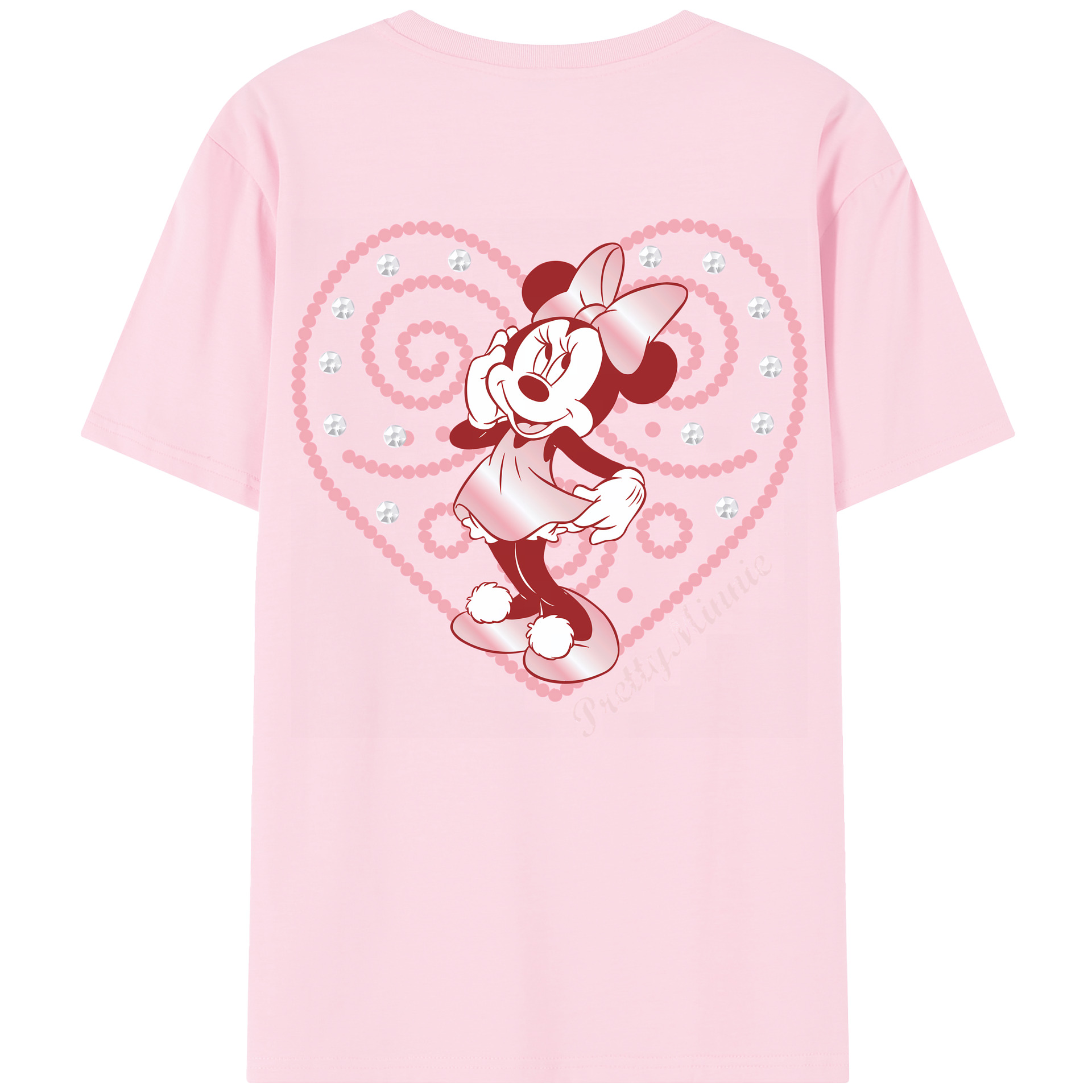 （画像用） ミッキーマウス Mickey Mouse 綿100％半袖Tシャツ（背面プリント）
