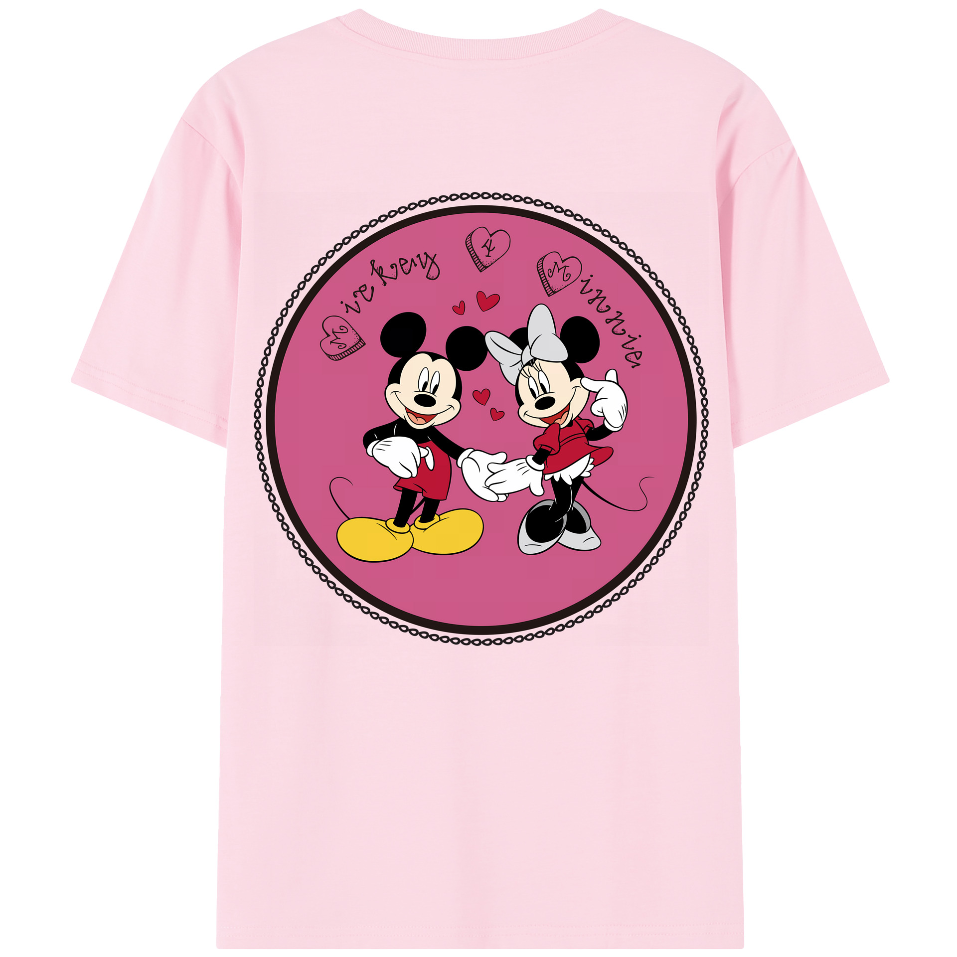 （画像用） ミッキーマウス Mickey Mouse 綿100％半袖Tシャツ（背面プリント）