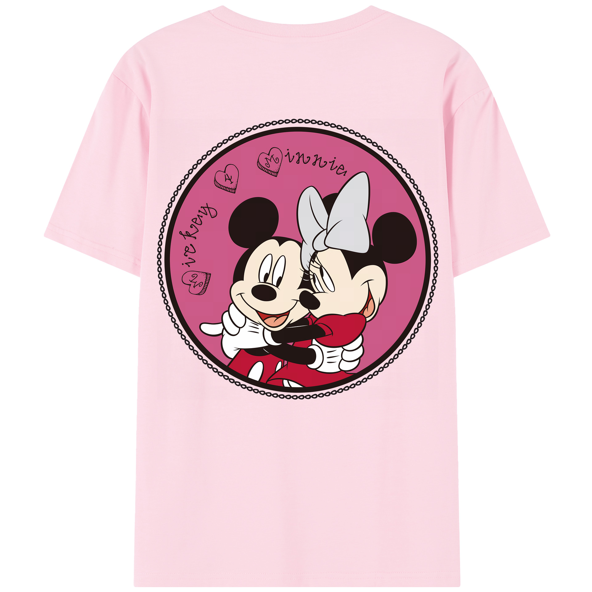 （画像用） ミッキーマウス Mickey Mouse 綿100％半袖Tシャツ（背面プリント）