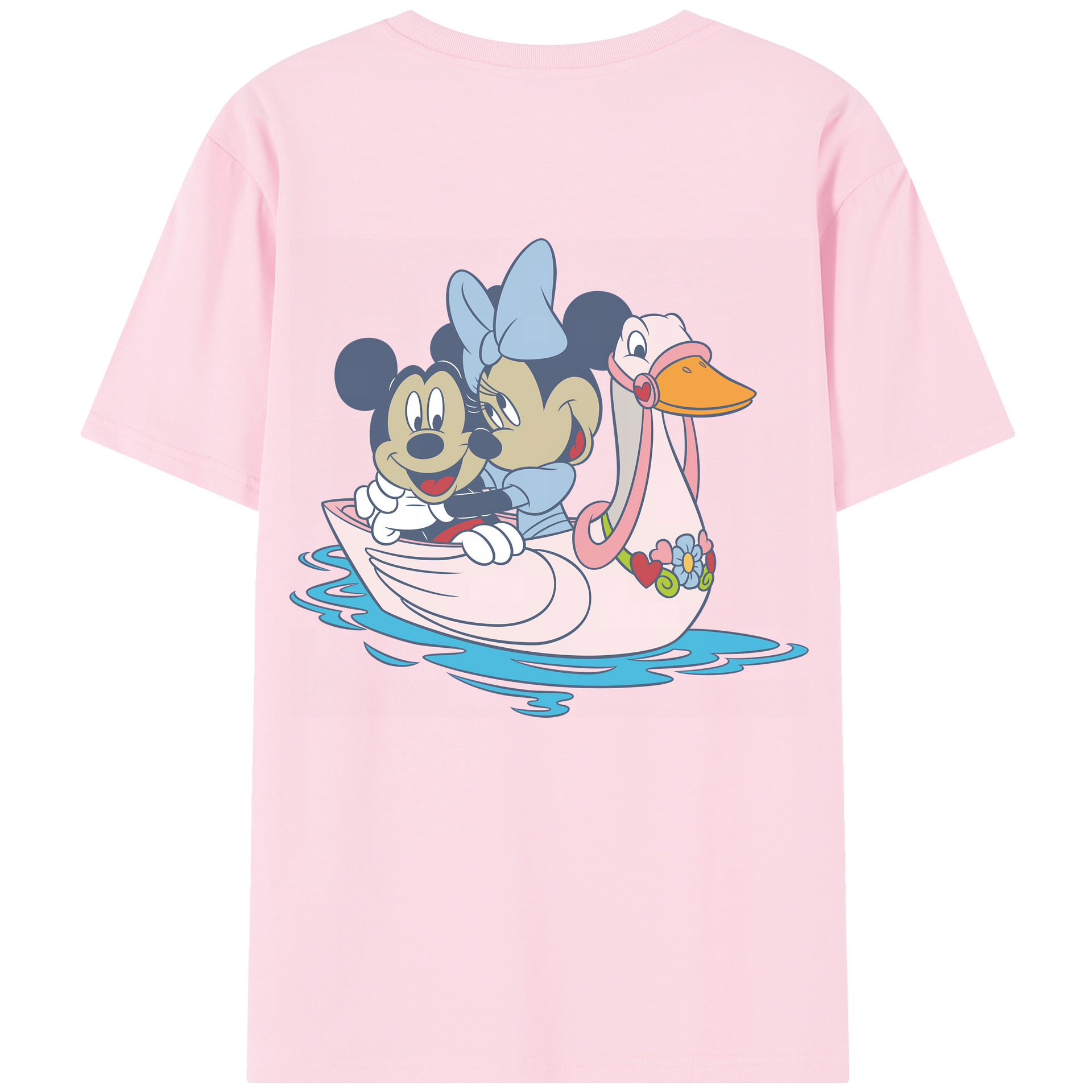 （画像用） ミッキーマウス Mickey Mouse 綿100％半袖Tシャツ（背面プリント）