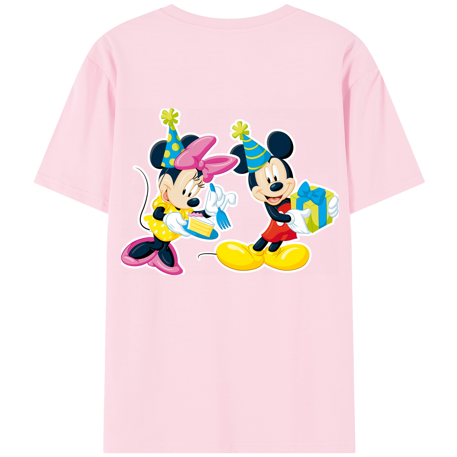 （画像用） ミッキーマウス Mickey Mouse 綿100％半袖Tシャツ（背面プリント）