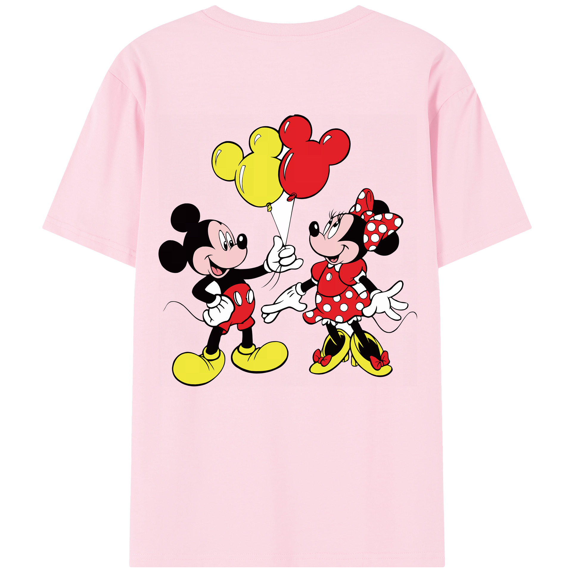 （画像用） ミッキーマウス Mickey Mouse 綿100％半袖Tシャツ（背面プリント）