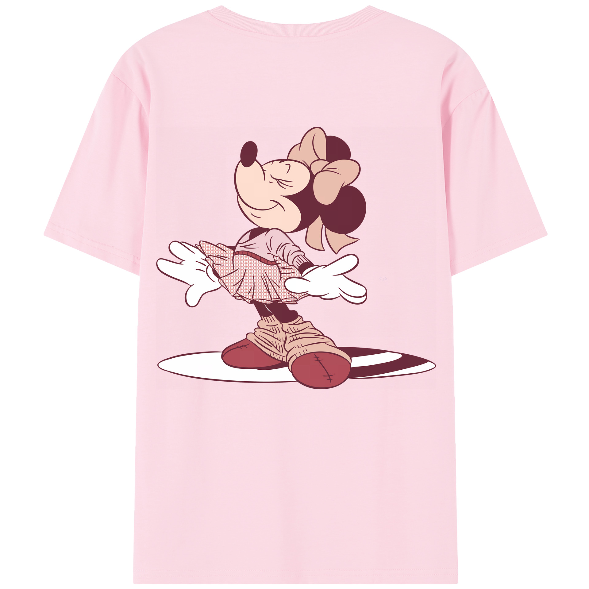 （画像用） ミッキーマウス Mickey Mouse 綿100％半袖Tシャツ（背面プリント）