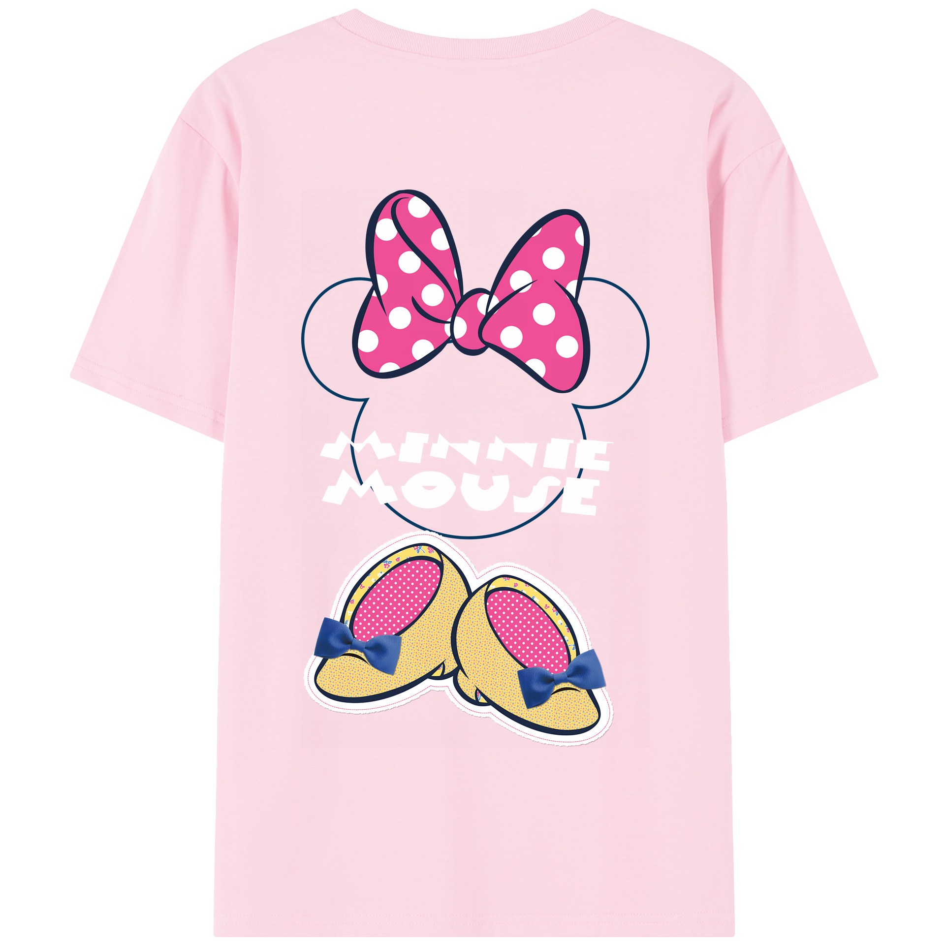 （画像用） ミッキーマウス Mickey Mouse 綿100％半袖Tシャツ（背面プリント）