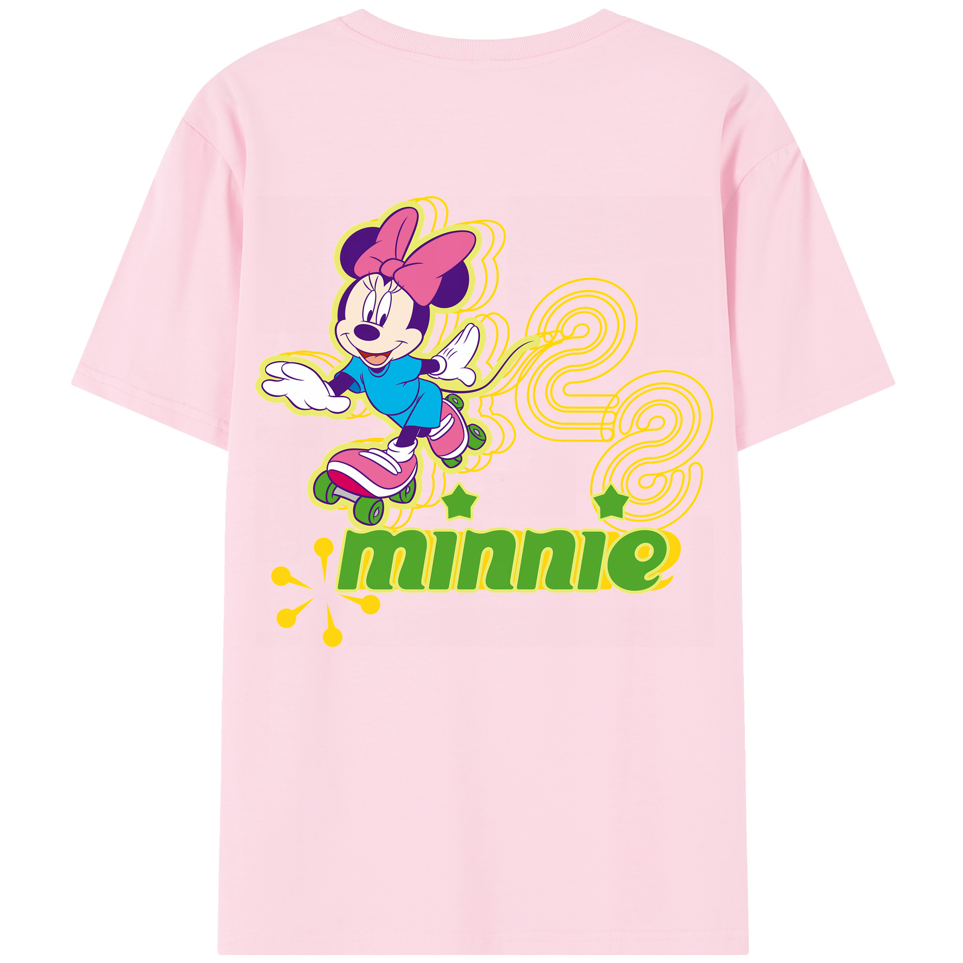 （画像用） ミッキーマウス Mickey Mouse 綿100％半袖Tシャツ（背面プリント）