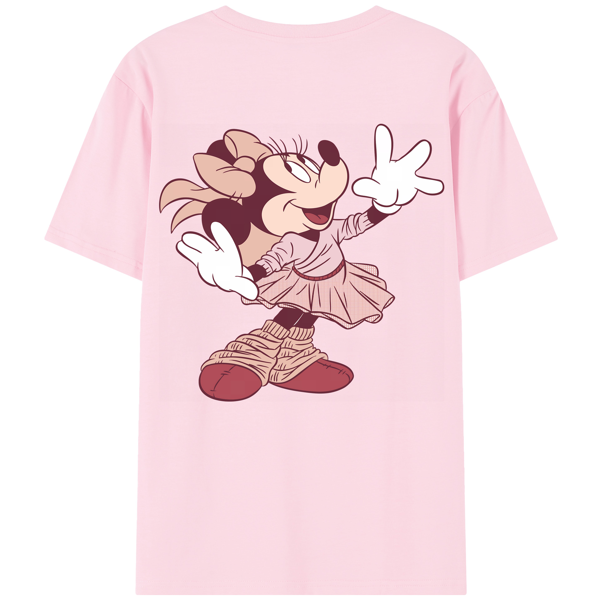 （画像用） ミッキーマウス Mickey Mouse 綿100％半袖Tシャツ（背面プリント）
