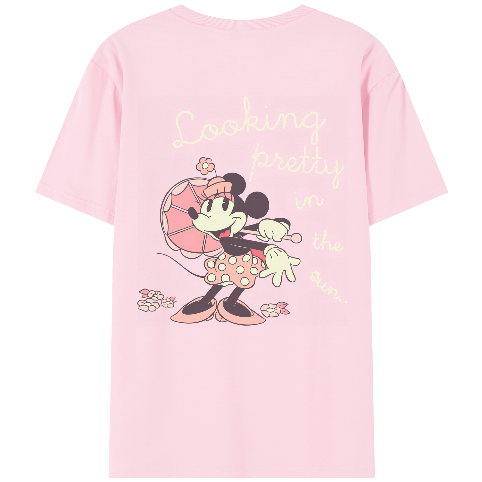 （画像用） ミッキーマウス Mickey Mouse 綿100％半袖Tシャツ（背面プリント）