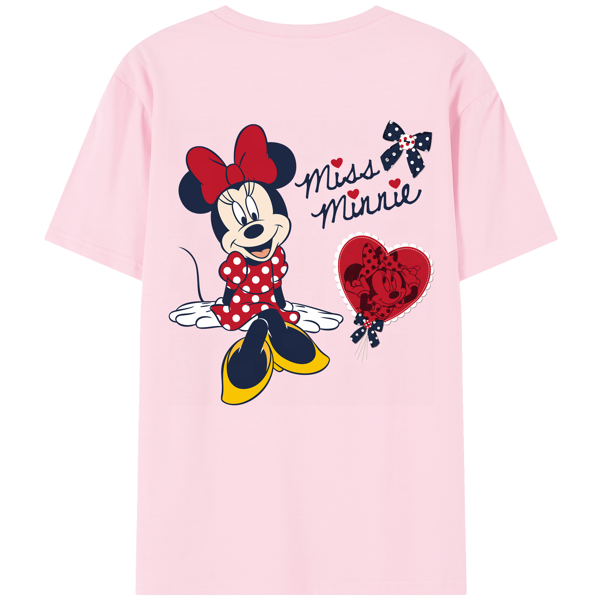 （画像用） ミッキーマウス Mickey Mouse 綿100％半袖Tシャツ（背面プリント）