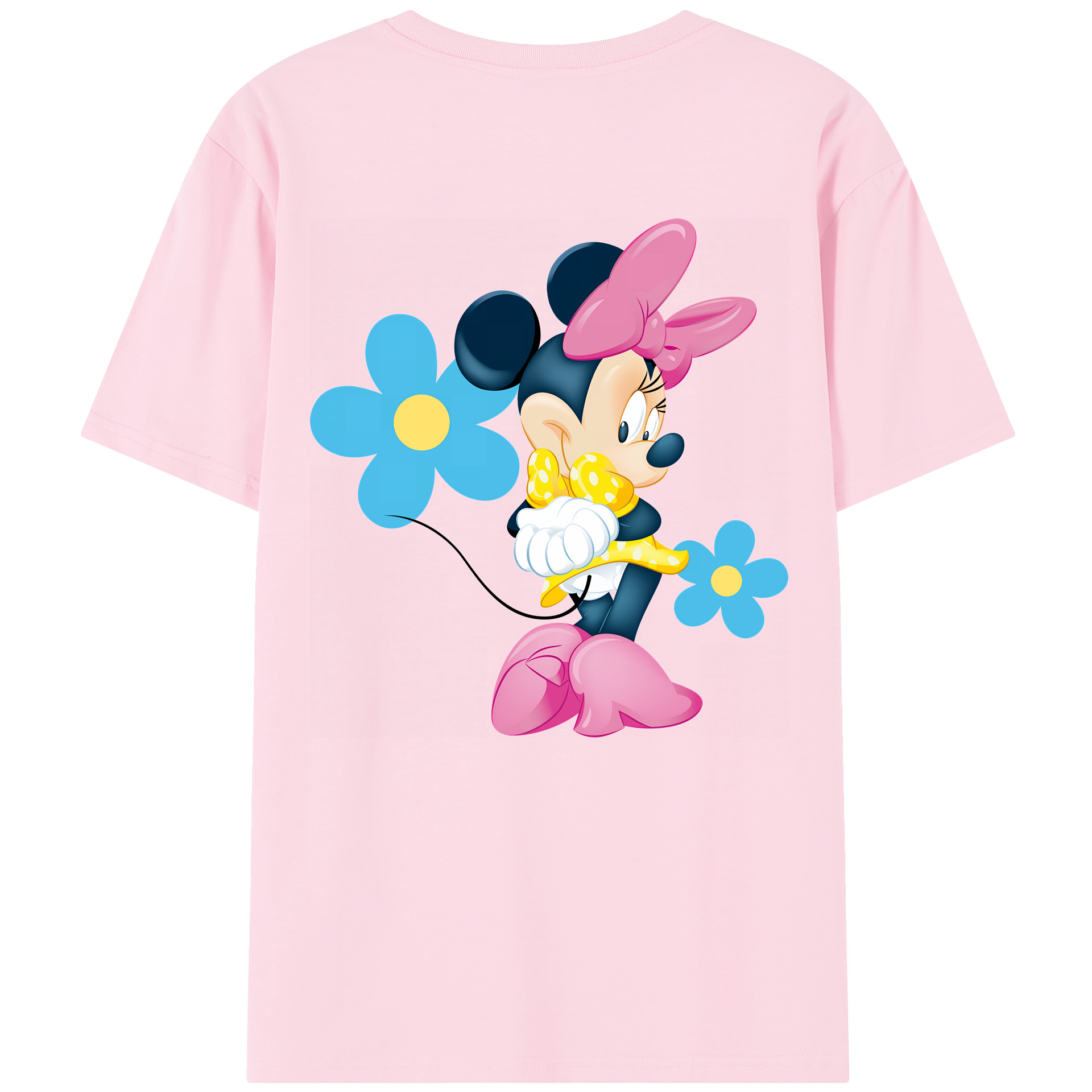 （画像用） ミッキーマウス Mickey Mouse 綿100％半袖Tシャツ（背面プリント）