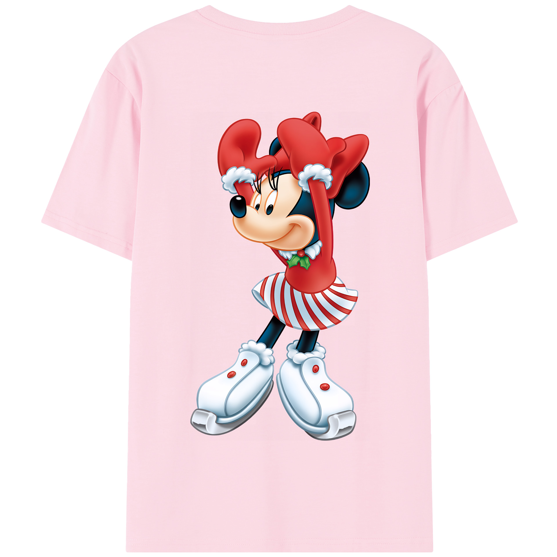 （画像用） ミッキーマウス Mickey Mouse 綿100％半袖Tシャツ（背面プリント）