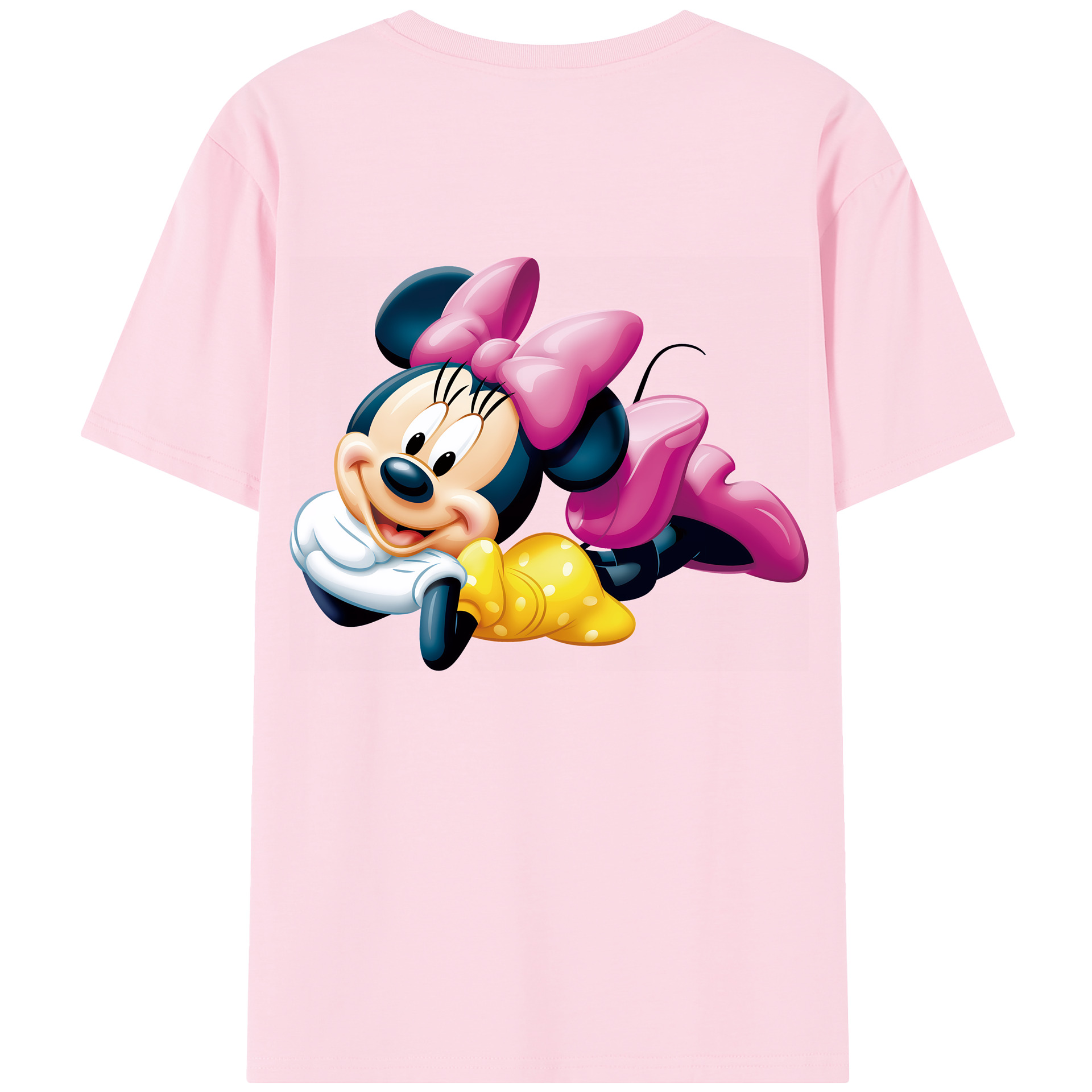 （画像用） ミッキーマウス Mickey Mouse 綿100％半袖Tシャツ（背面プリント）