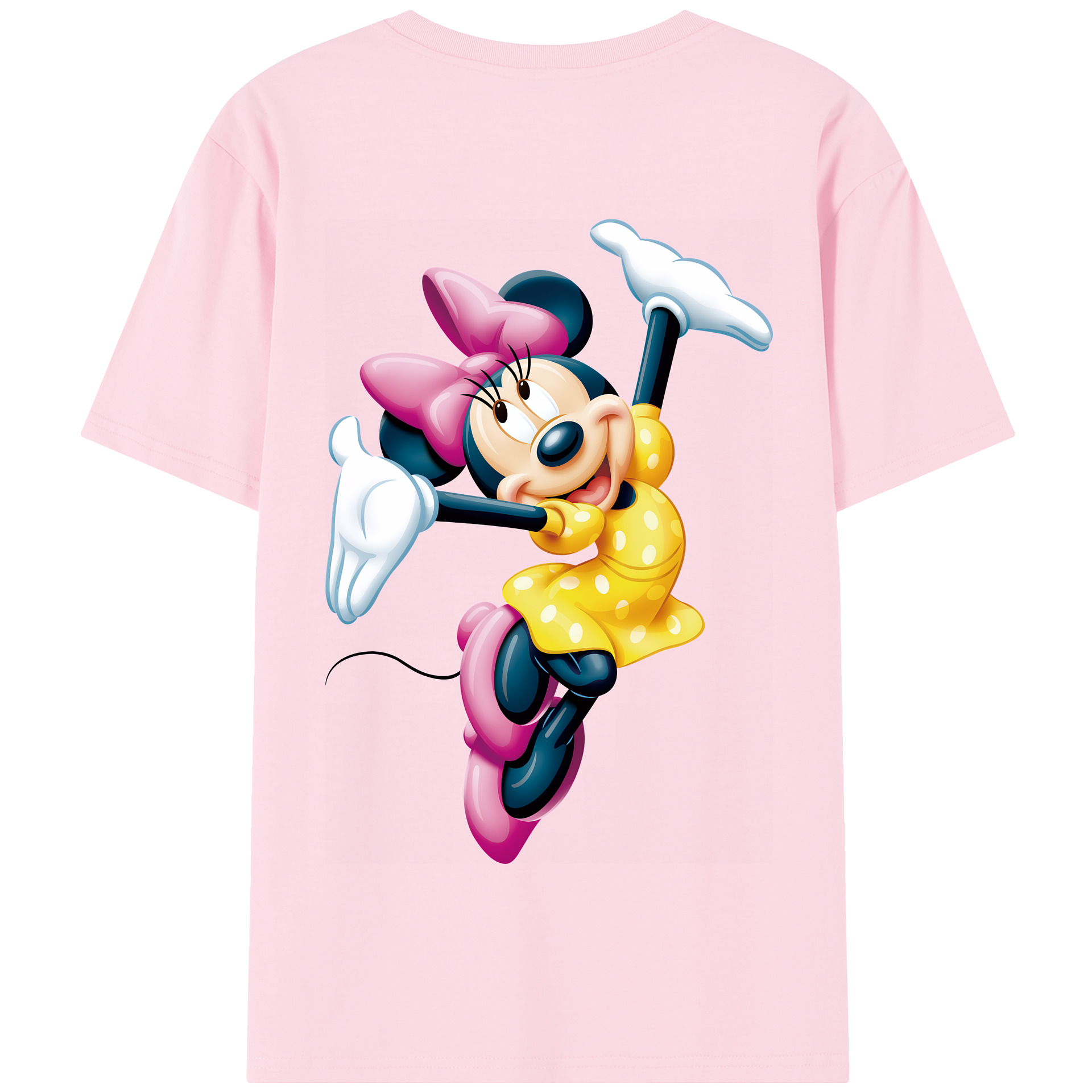 （画像用） ミッキーマウス Mickey Mouse 綿100％半袖Tシャツ（背面プリント）