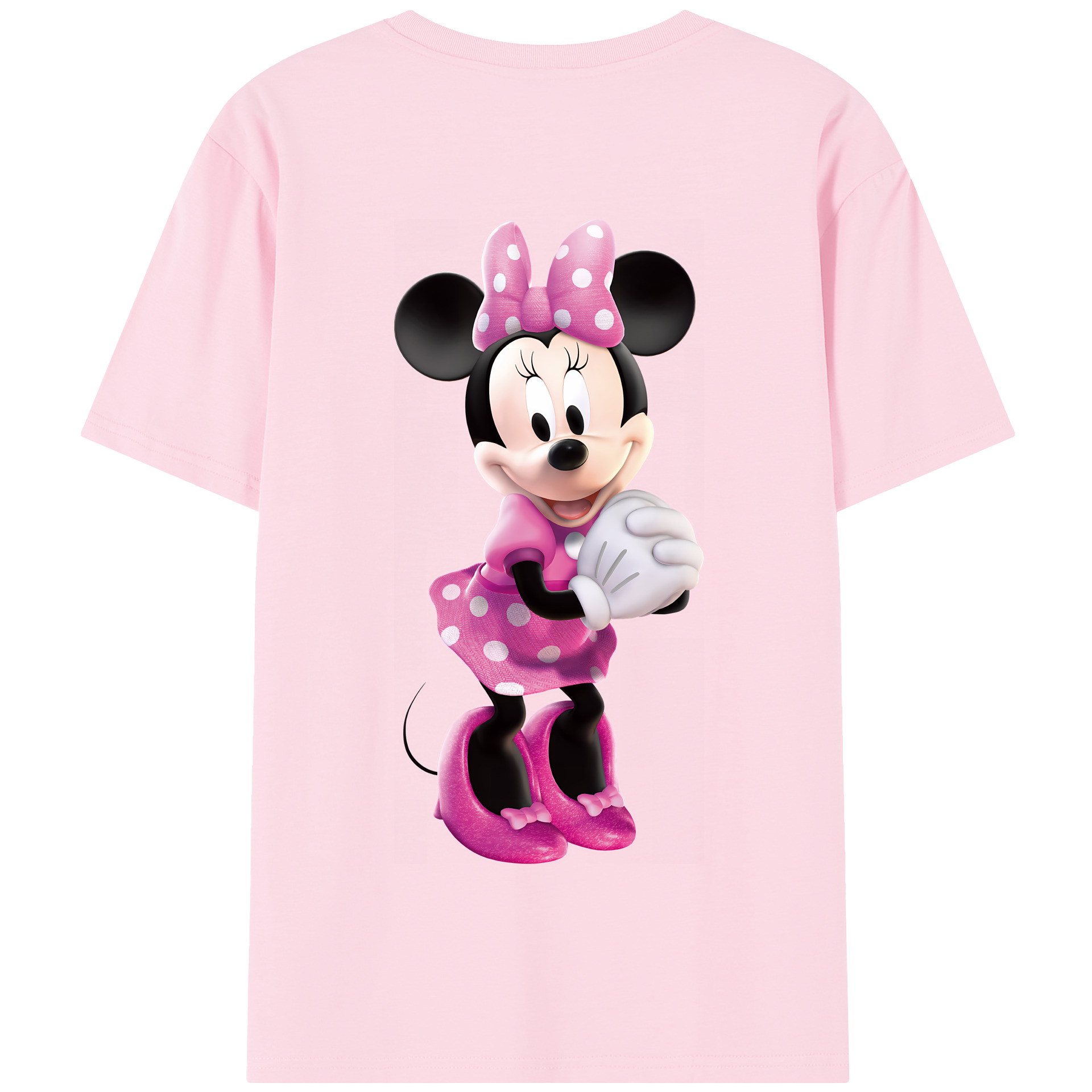 （画像用） ミッキーマウス Mickey Mouse 綿100％半袖Tシャツ（背面プリント）