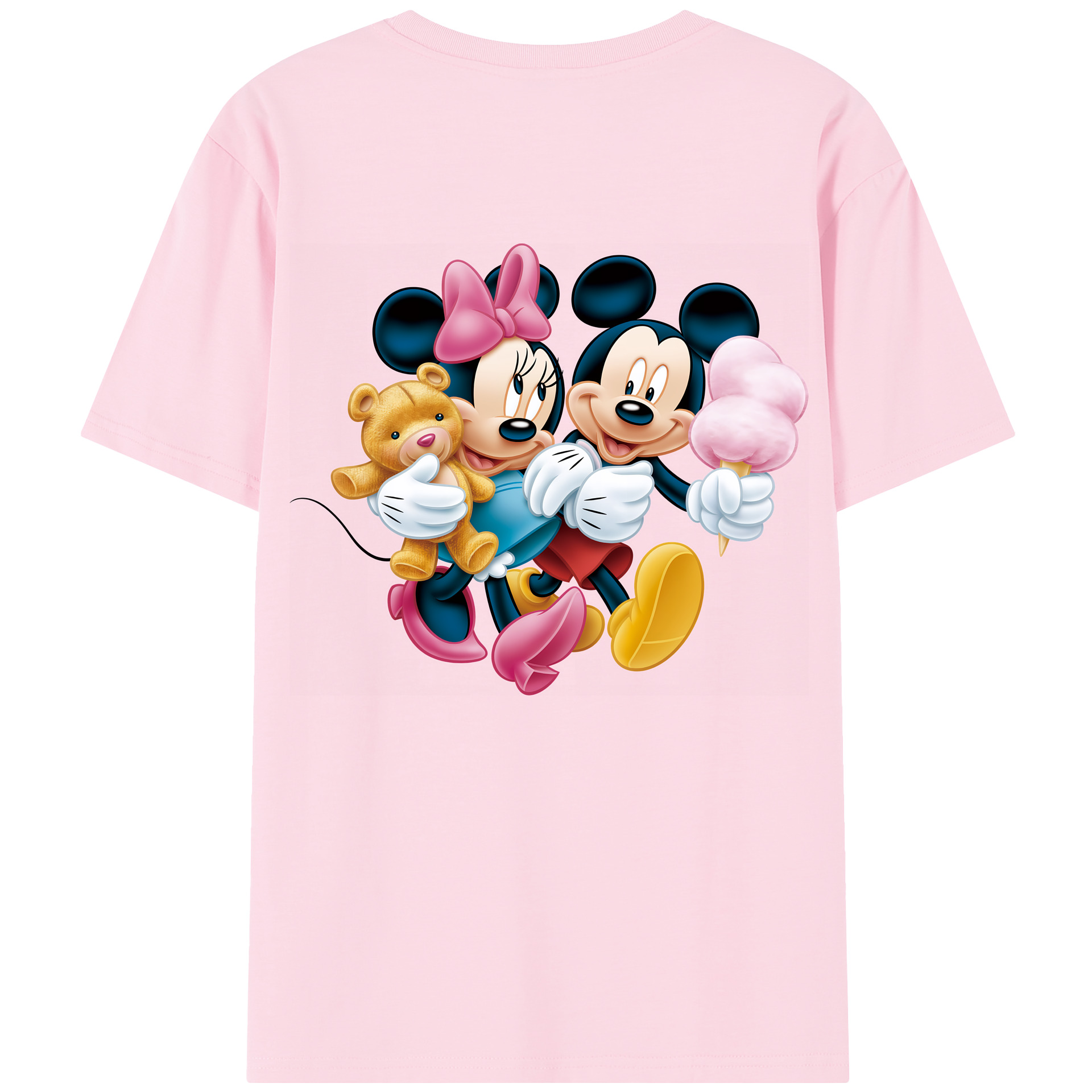 （画像用） ミッキーマウス Mickey Mouse 綿100％半袖Tシャツ（背面プリント）