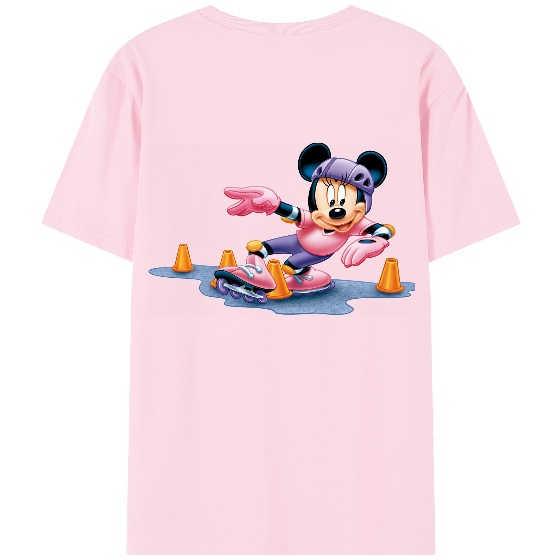 （画像用） ミッキーマウス Mickey Mouse 綿100％半袖Tシャツ（背面プリント）