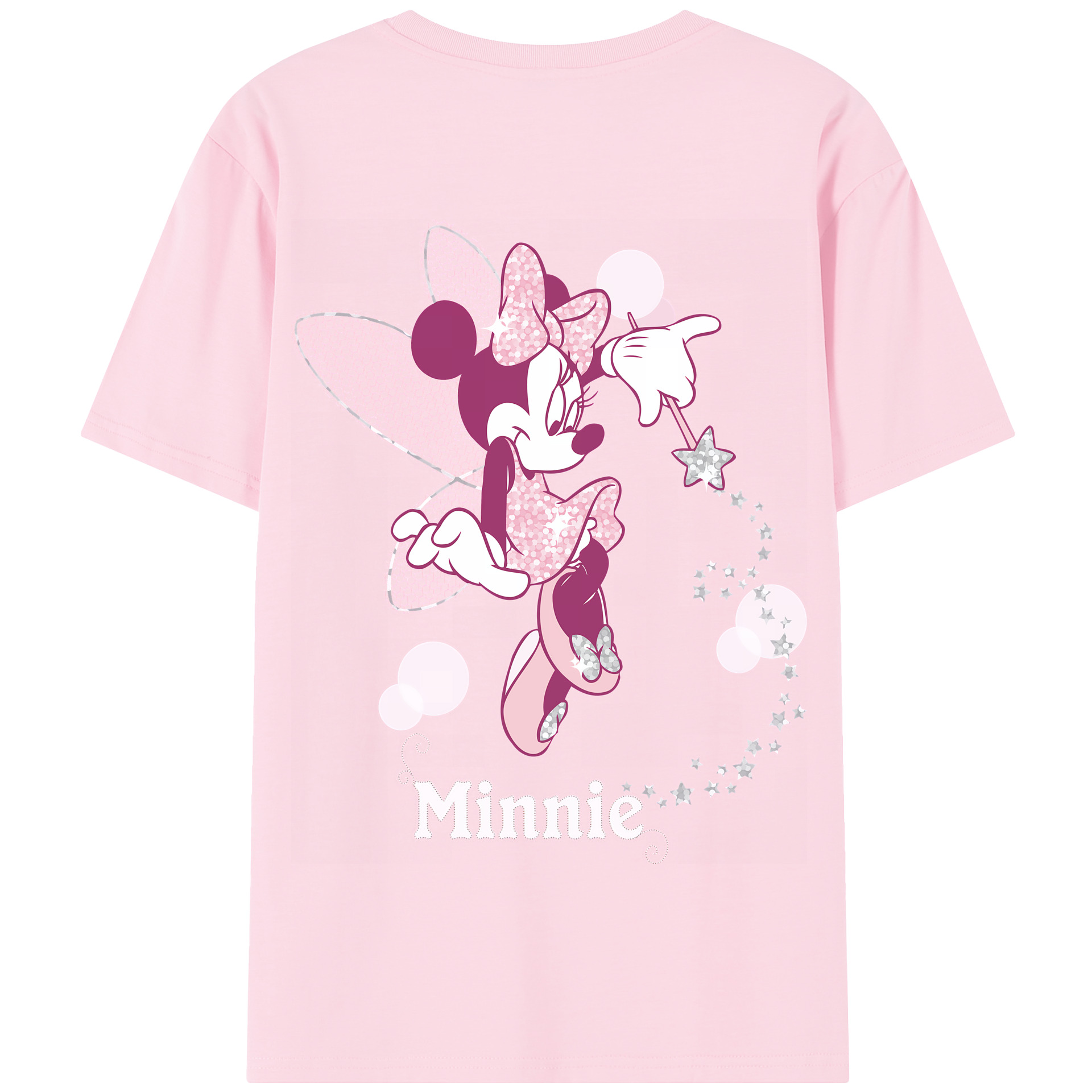 （画像用） ミッキーマウス Mickey Mouse 綿100％半袖Tシャツ（背面プリント）